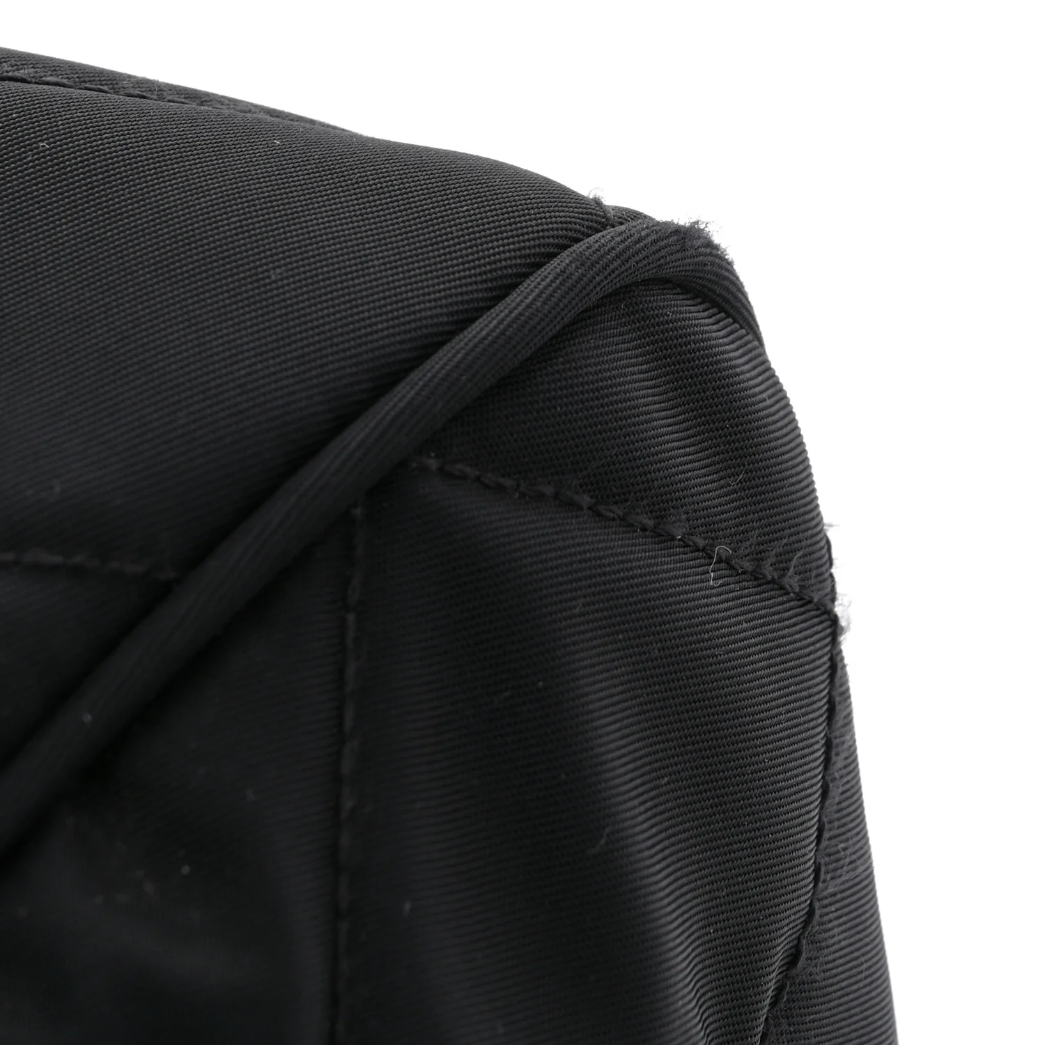 Nylon Tessuto Impuntu Quilted Shoulder Bag Black - Top Club