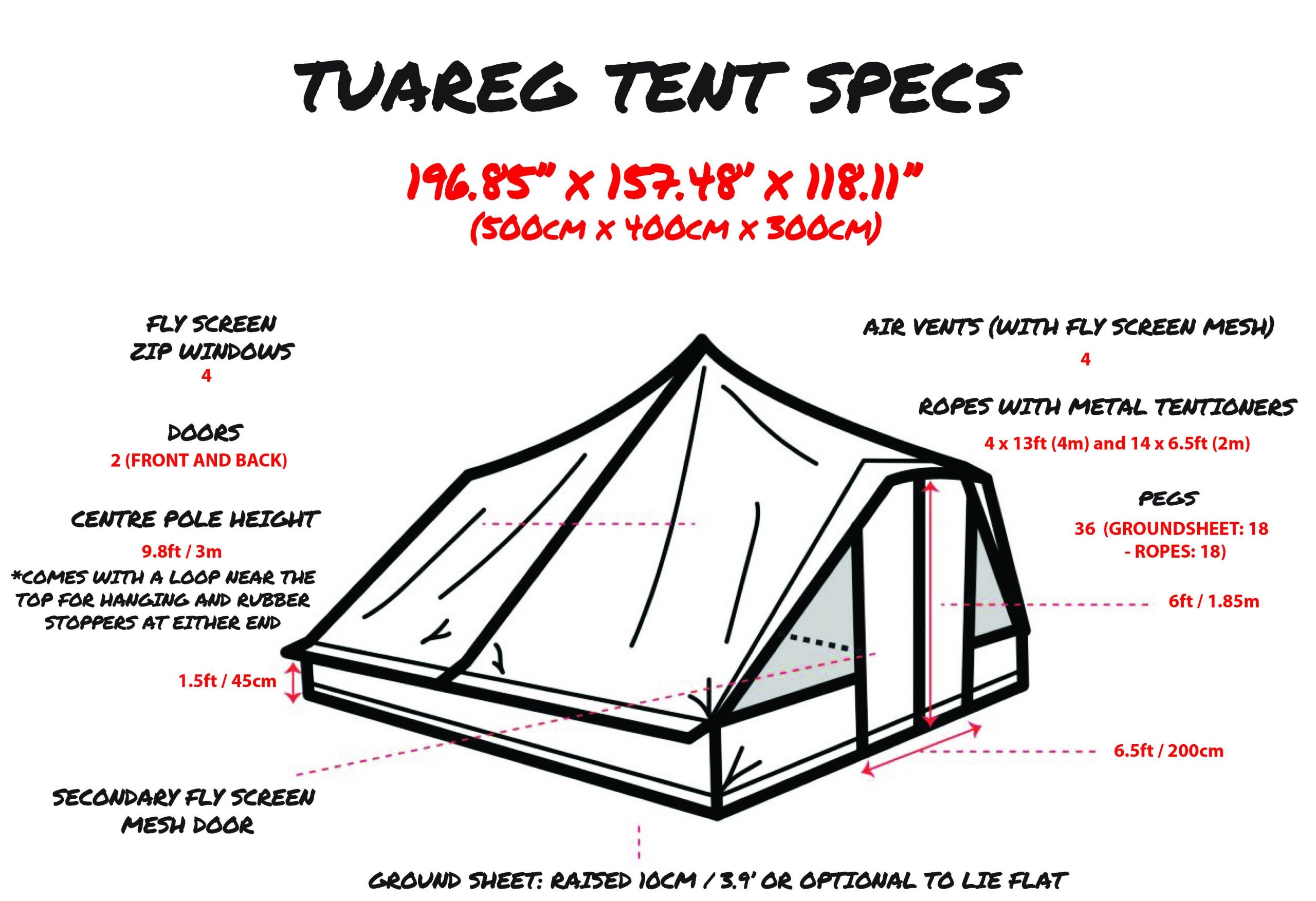 Psyclone 'Tuareg' canvas tent