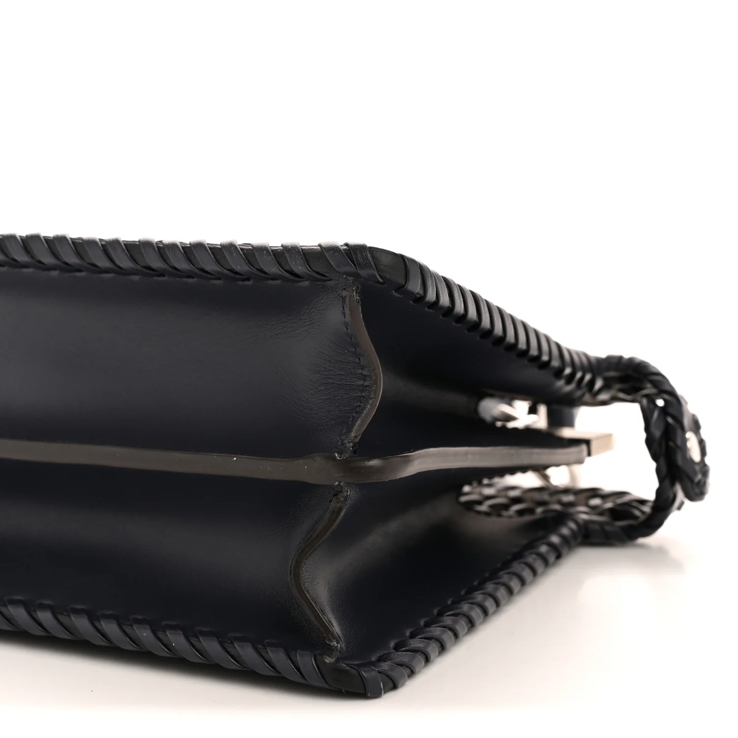 Vitello King Shiny Nappa Intreccio Petite Peekaboo I SEE U Satchel Midnight - Top Club