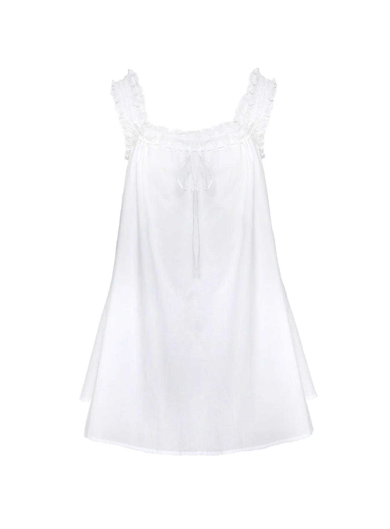 Swing Mini Dress White Tall