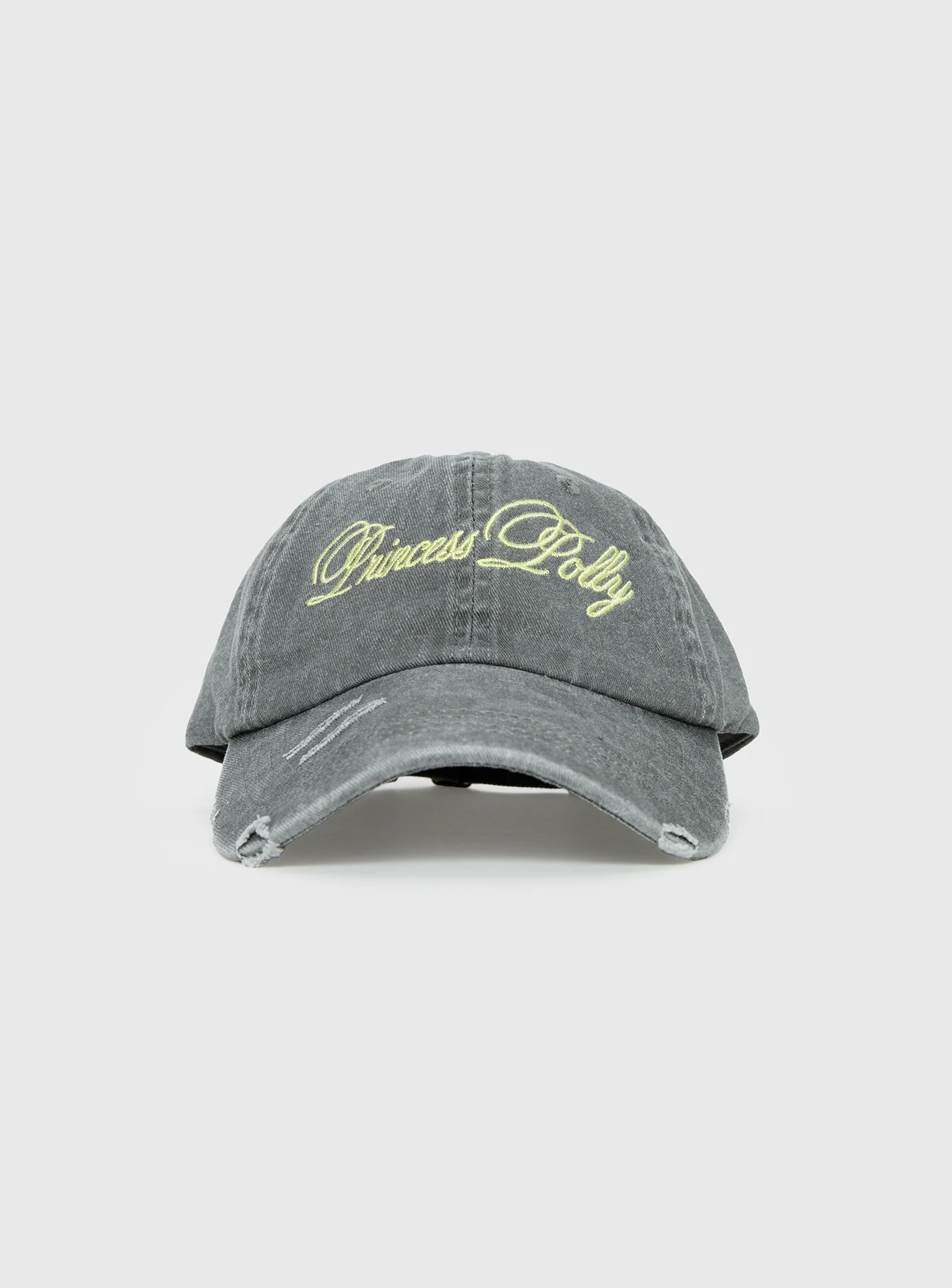 Off Duty Distressed Cap Grey / Yellow