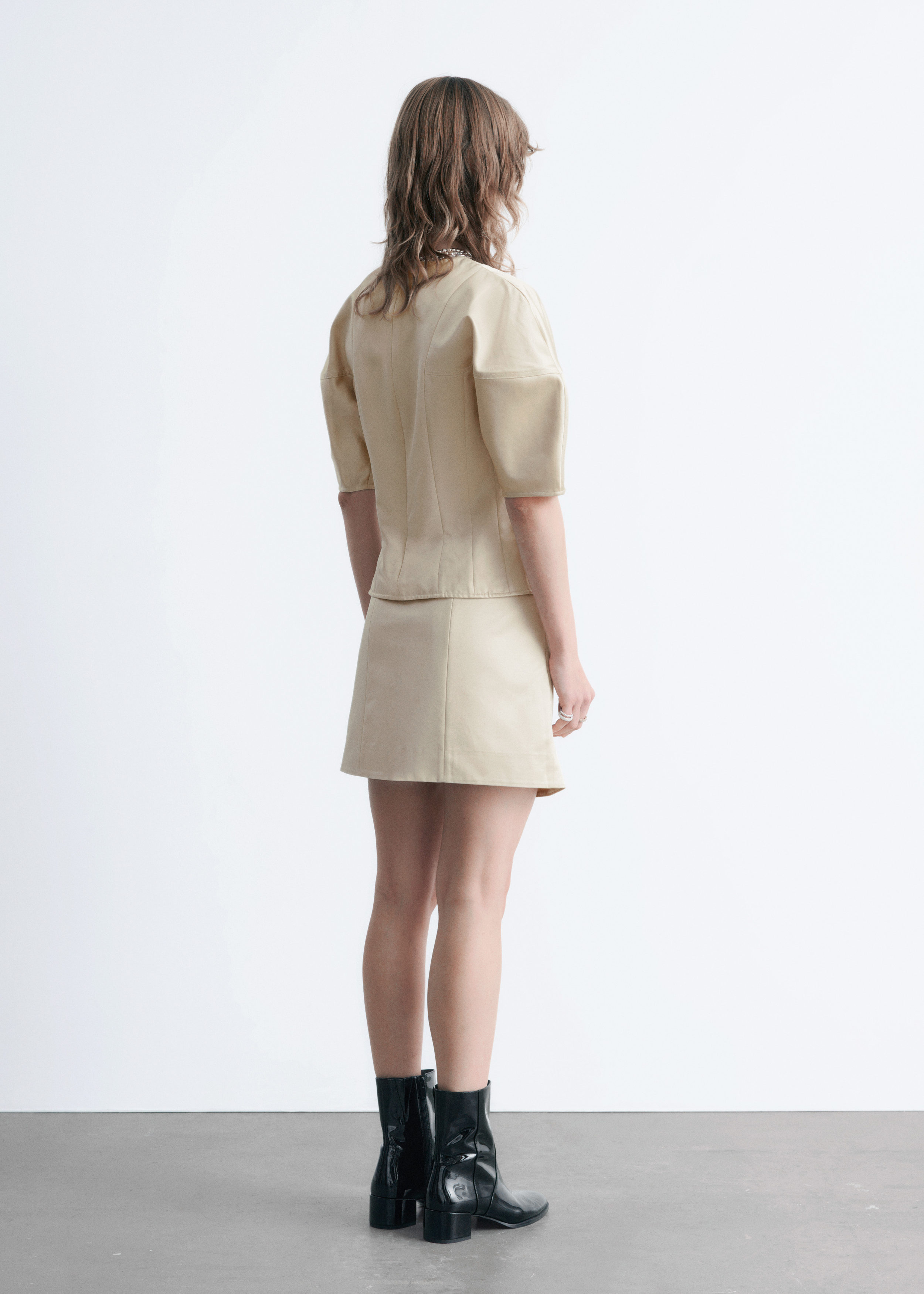 & Other Stories SATIN MINI SKIRT