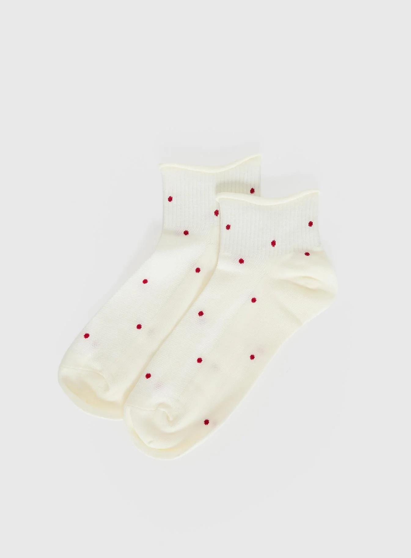 Vesira Frill Socks Cream Polka