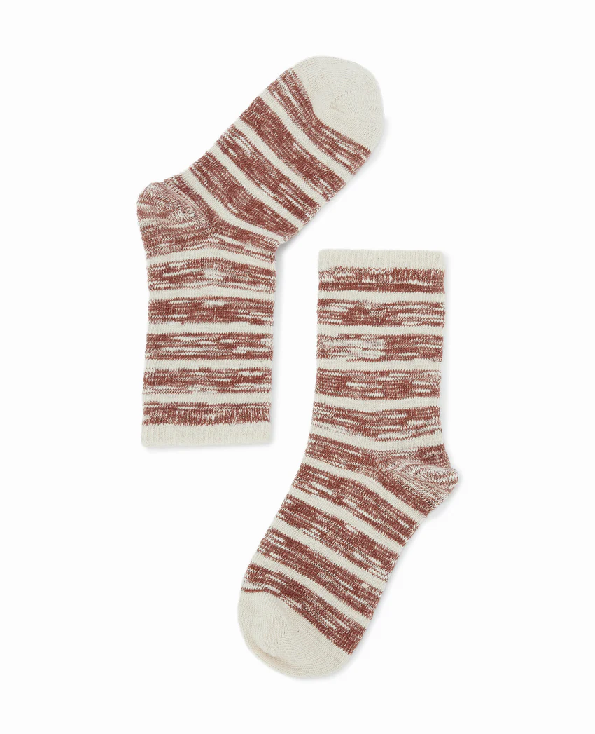 Pimkie Paire de chaussettes bicolores effet rayé
