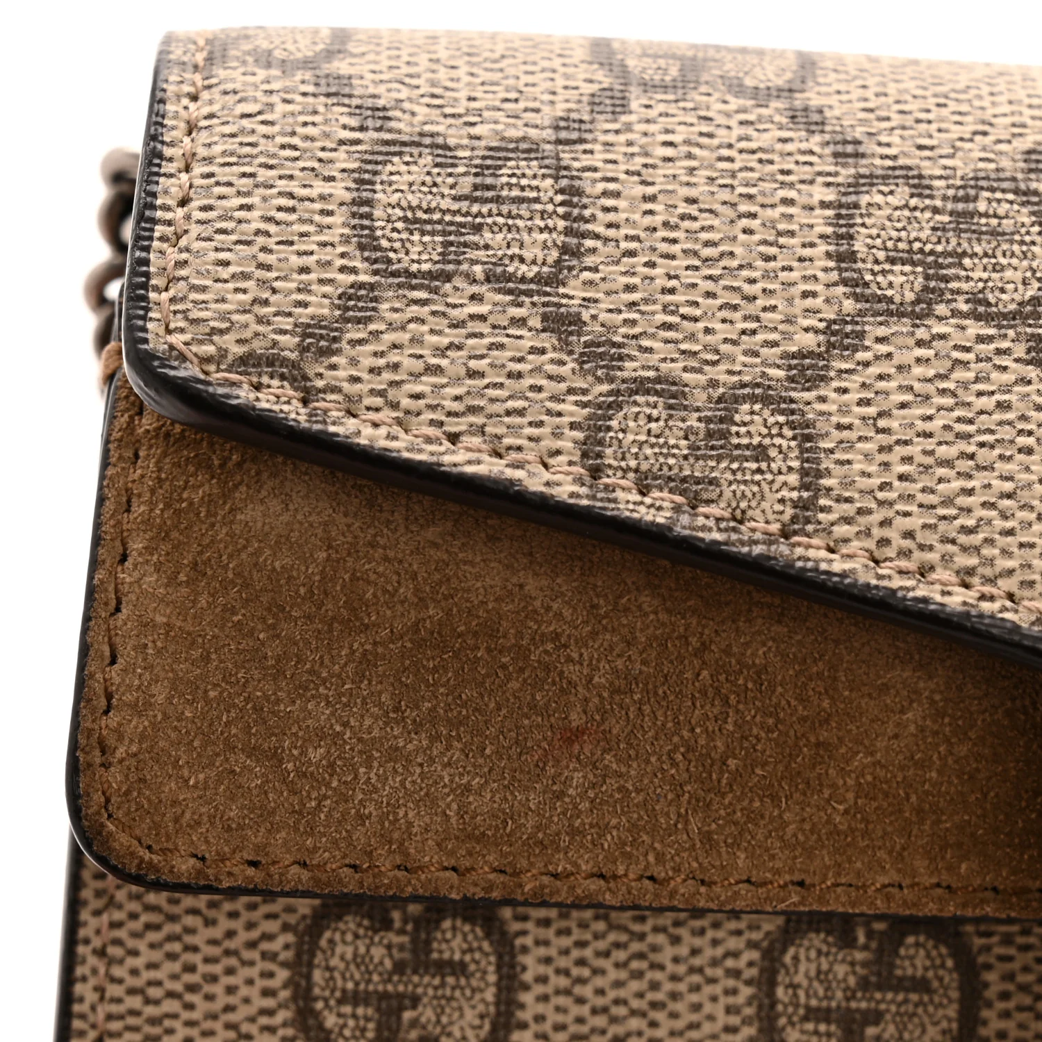 GG Supreme Monogram Super Mini Dionysus Shoulder Bag Taupe - Top Club