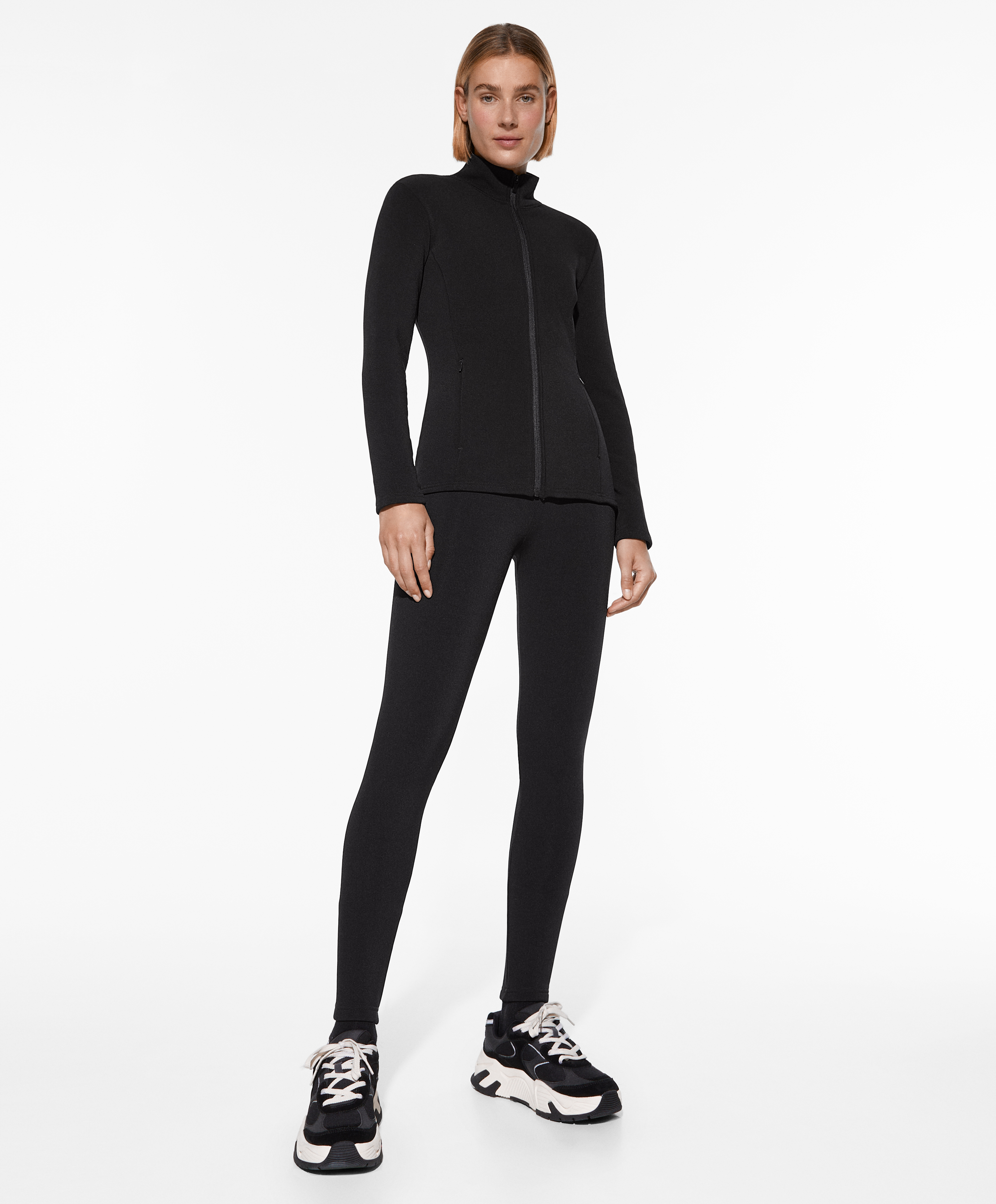 OYSHO Super-extra-warm seamless 65cm ankle-length leggings