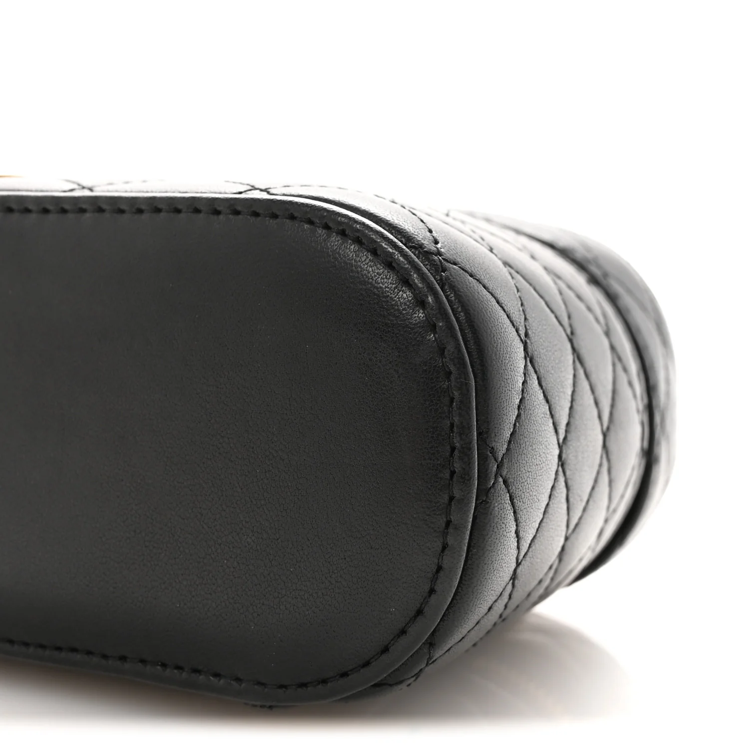 Lambskin Quilted Mini Gaby Vanity Case Black - Top Club