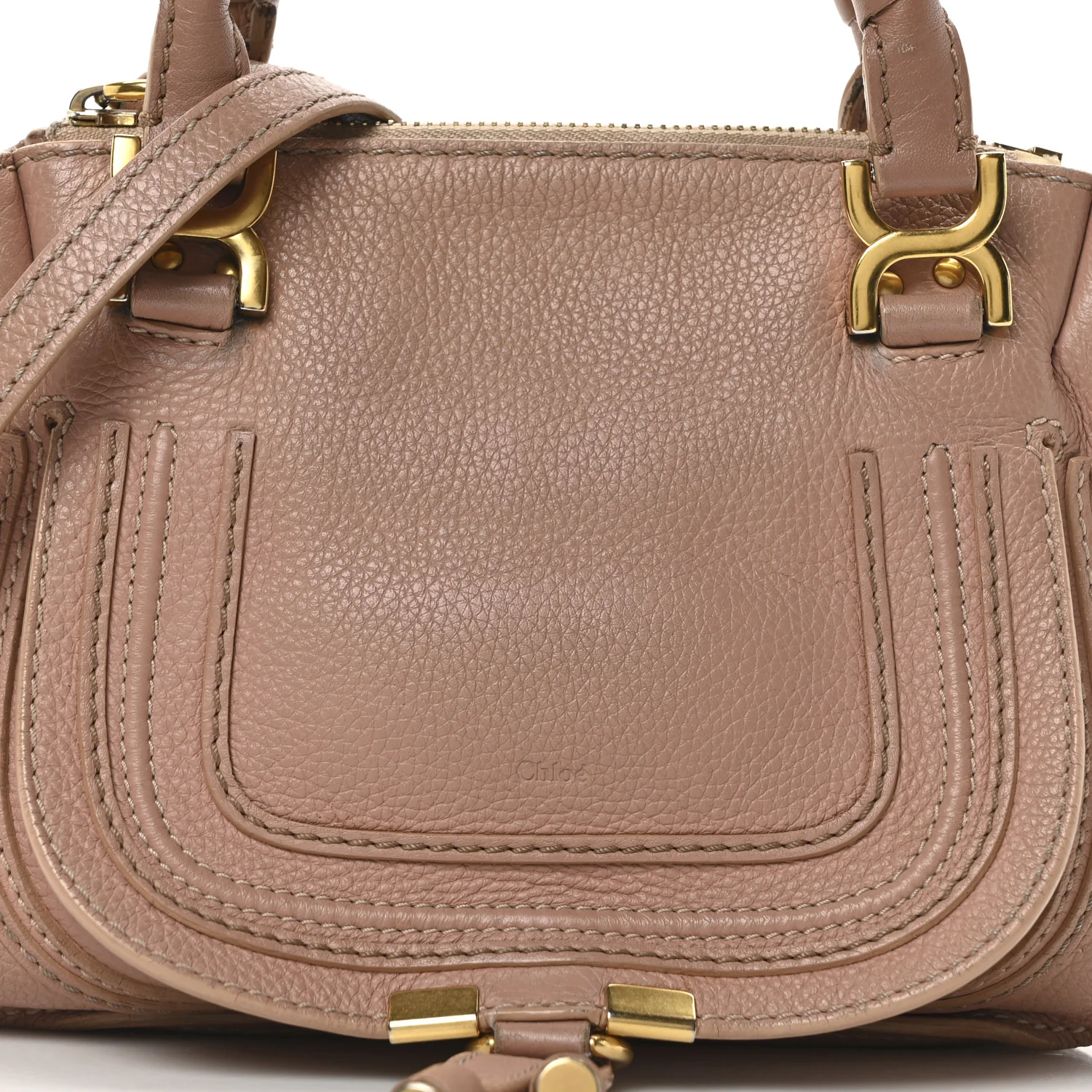 Calfskin Mini Marcie Satchel Light Pink - Top Club
