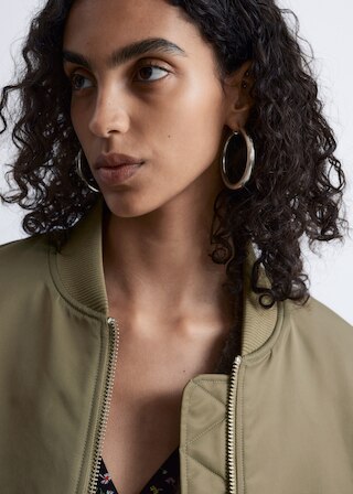 & Other Stories LONG BOMBER JACKET