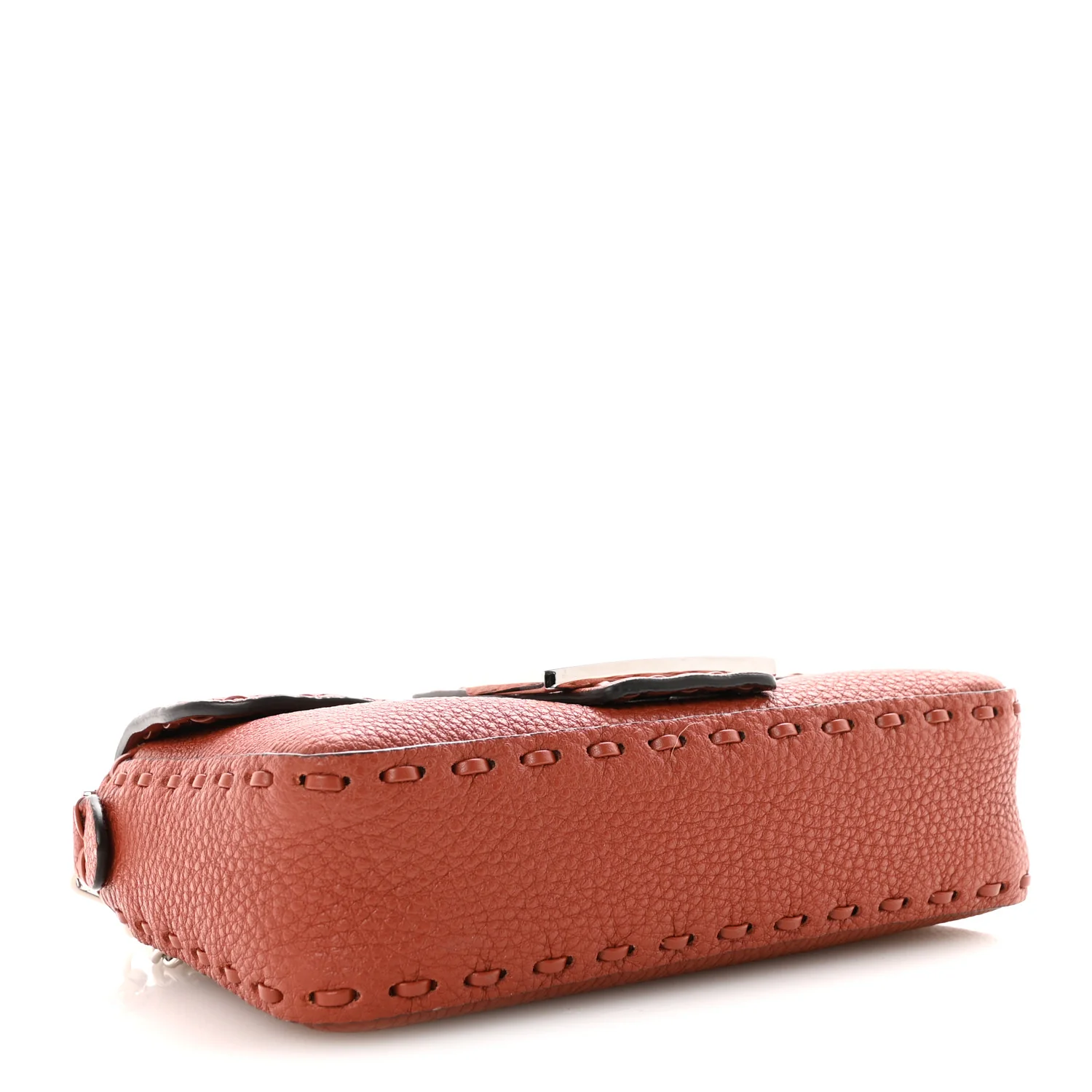 Cuoio Romano Selleria Macro Stitchings Mini Baguette Sienna - Top Club