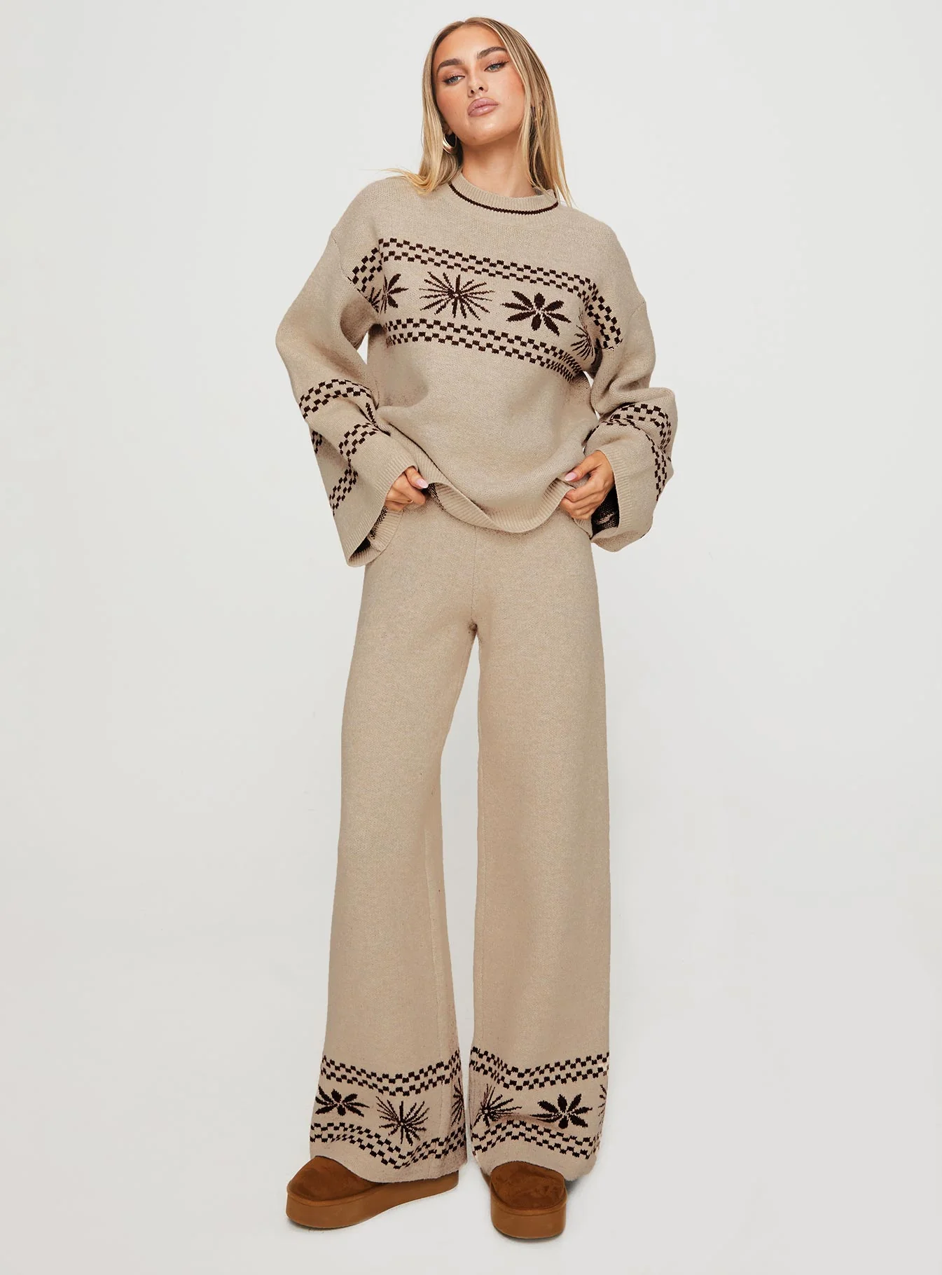 Anok Star Pants Brown / Cream