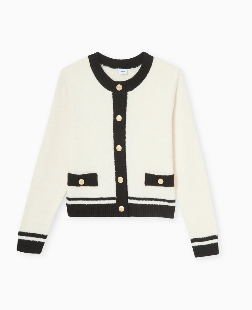 Pimkie Gilet col rond avec bords contrastés