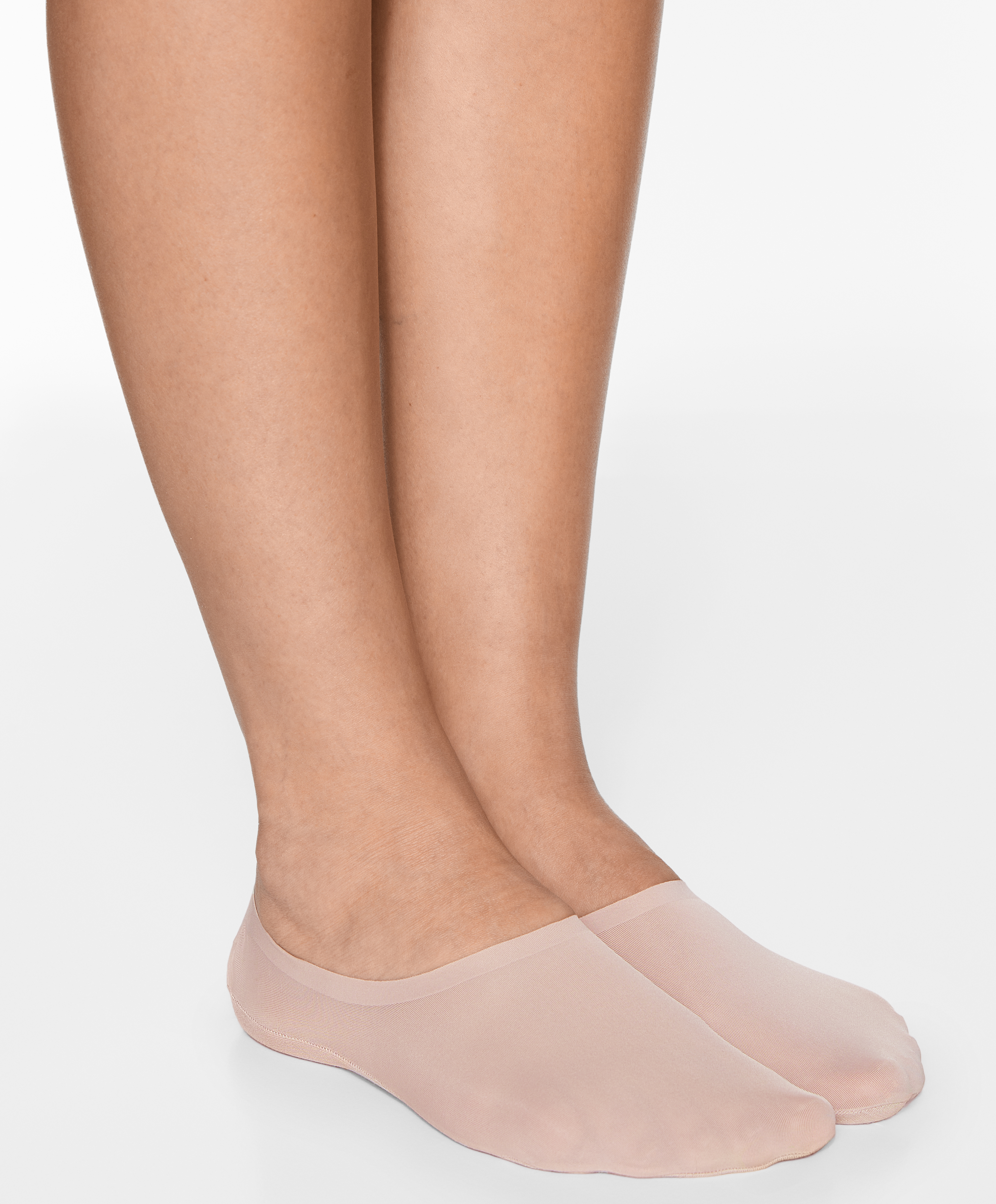 OYSHO 2 pairs of high-cut invisible socks with microfibre