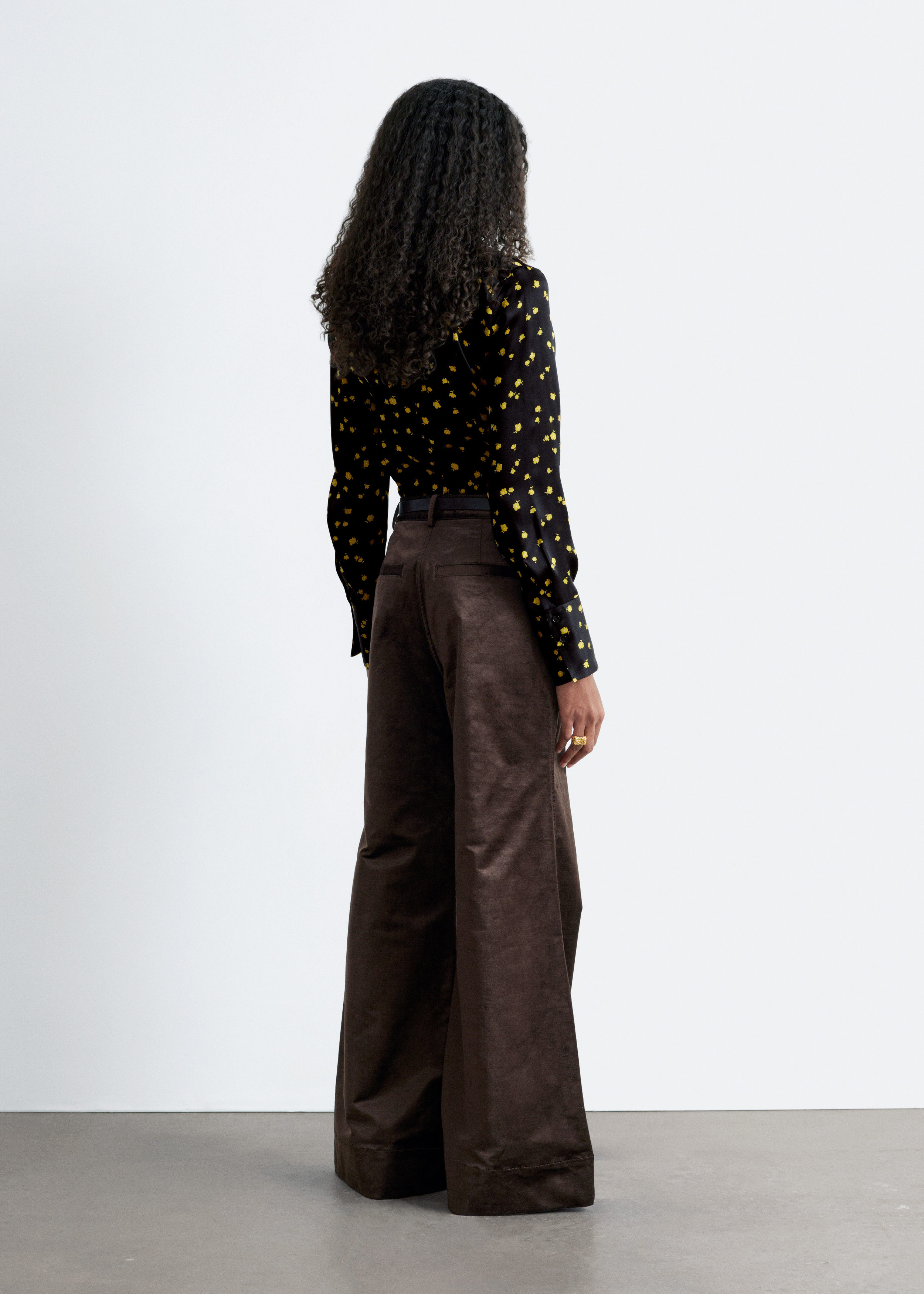 & Other Stories TAPERED SILK SHIRT