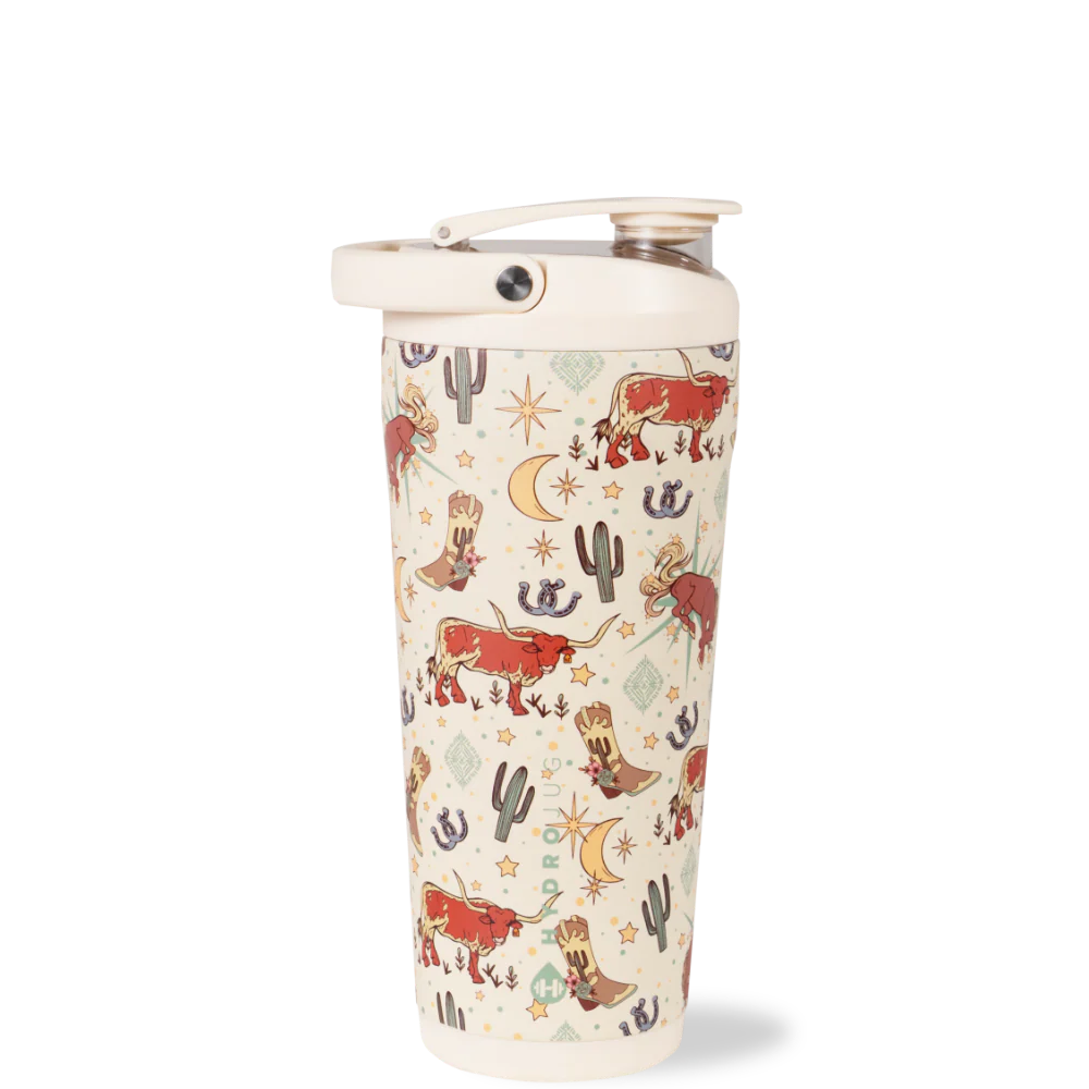 Insulated Shaker 24oz FreeSip® Stainless Steel Water Bottle - Rodeo