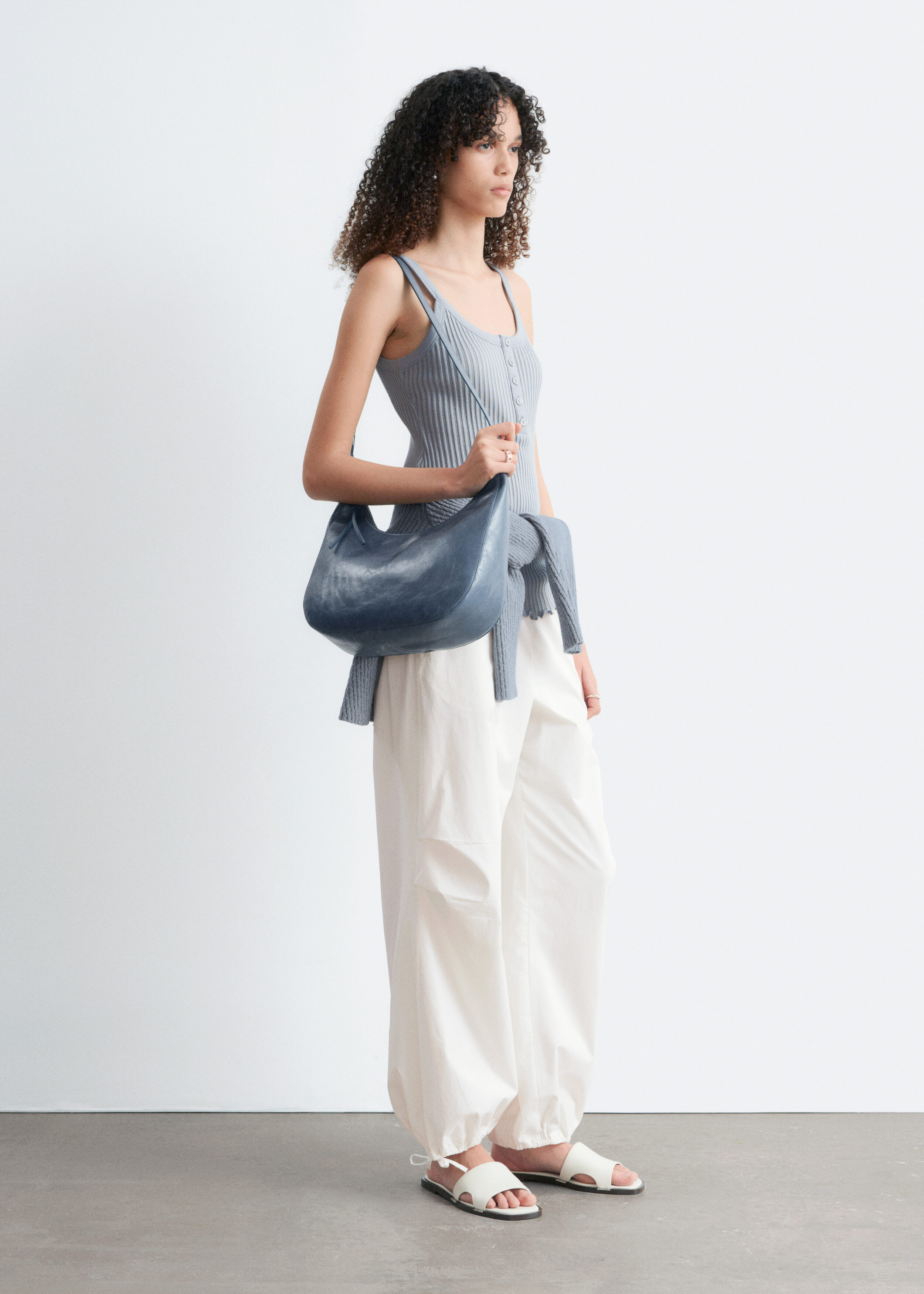 & Other Stories SCALLOPED TANK TOP