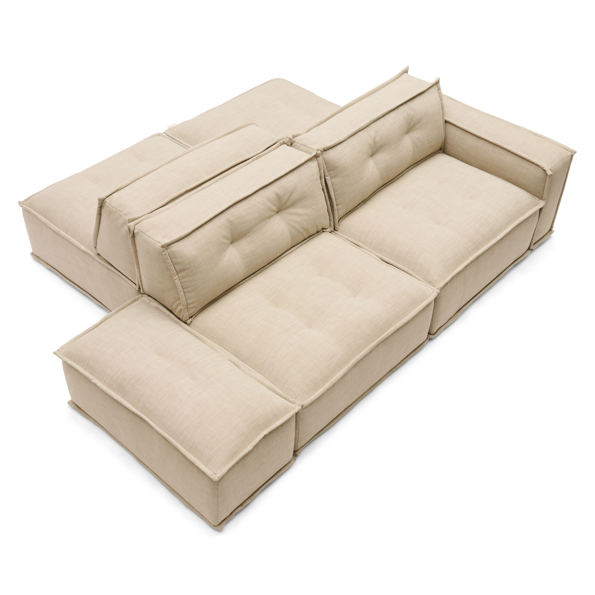 5-zitsbank Ziggy naturel