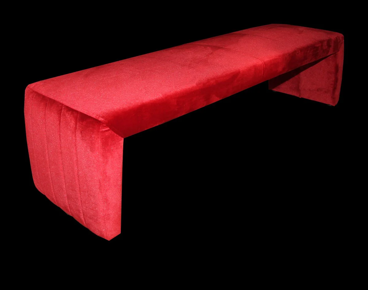 Luxury bench in Bordeaux red 181 x 50 x H. 48 cm - Luxury bench
