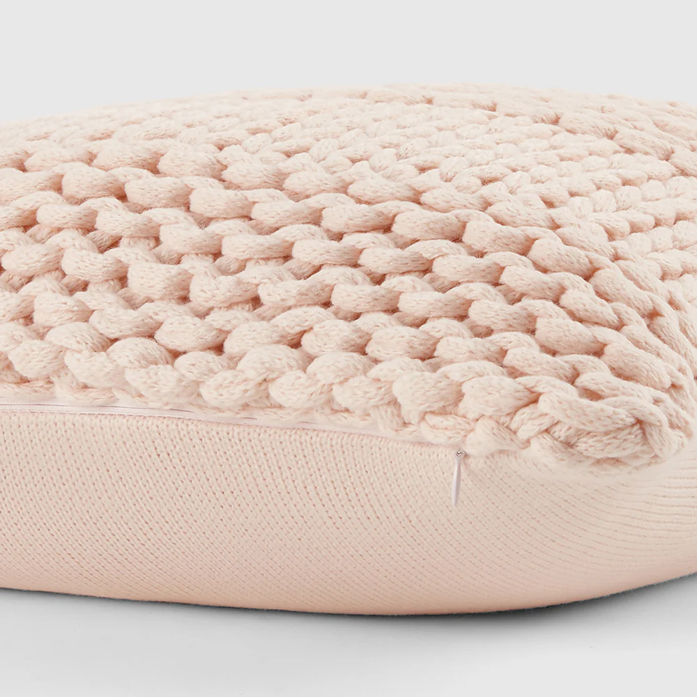 Chunky Knit Stitch Throw Pillow