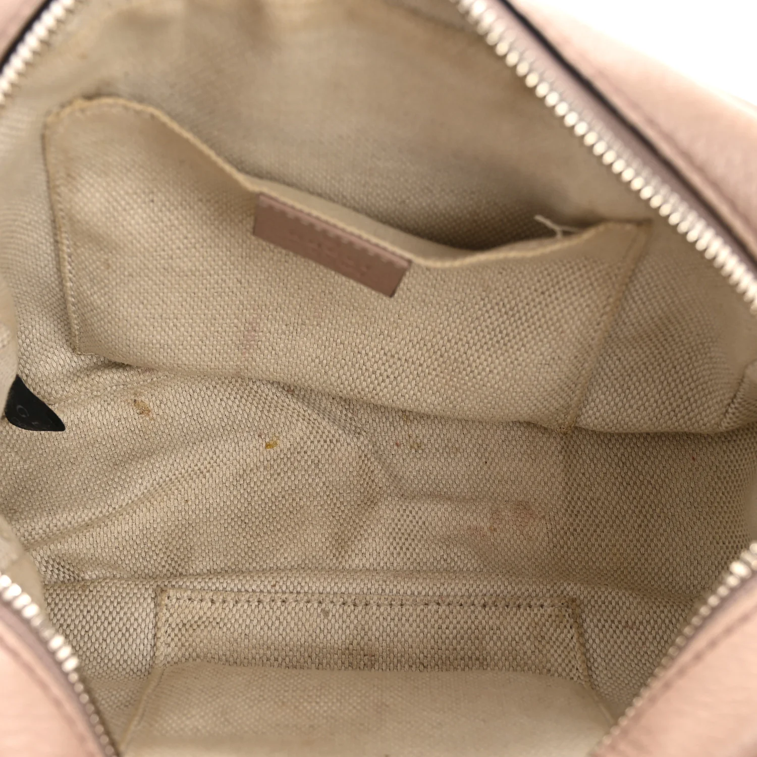 Pebbled Calfskin Small Soho Disco Bag Rose Beige - Top Club