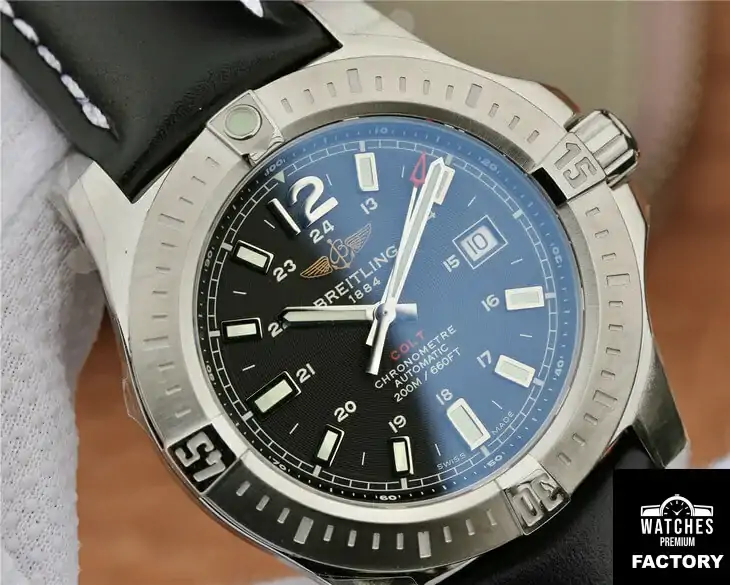 Breitling Colt Automatic A1738811 / BD44 / 435X / A20BA.1 GF Factory Black Strap