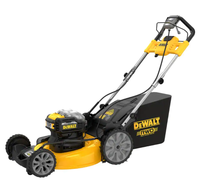 DEWALT 21 in. 20-Volt Cordless Electric Hand Walking Behind Self-Propelled Mower with Two 12 Ah Flexvolt Batteries and Charger