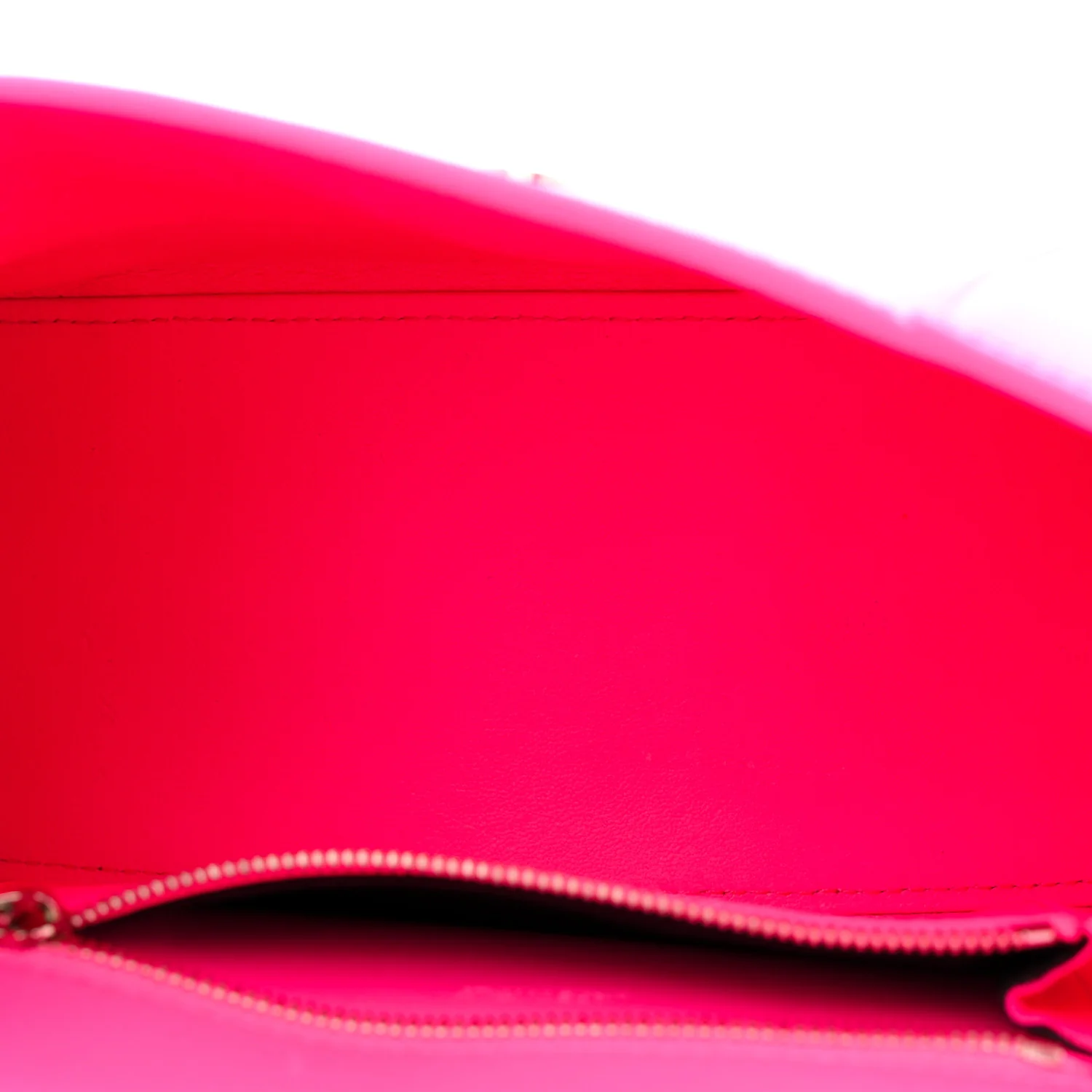 Shiny Box Calfskin Small Hourglass Top Handle Bag Acid Fuchsia - Top Club