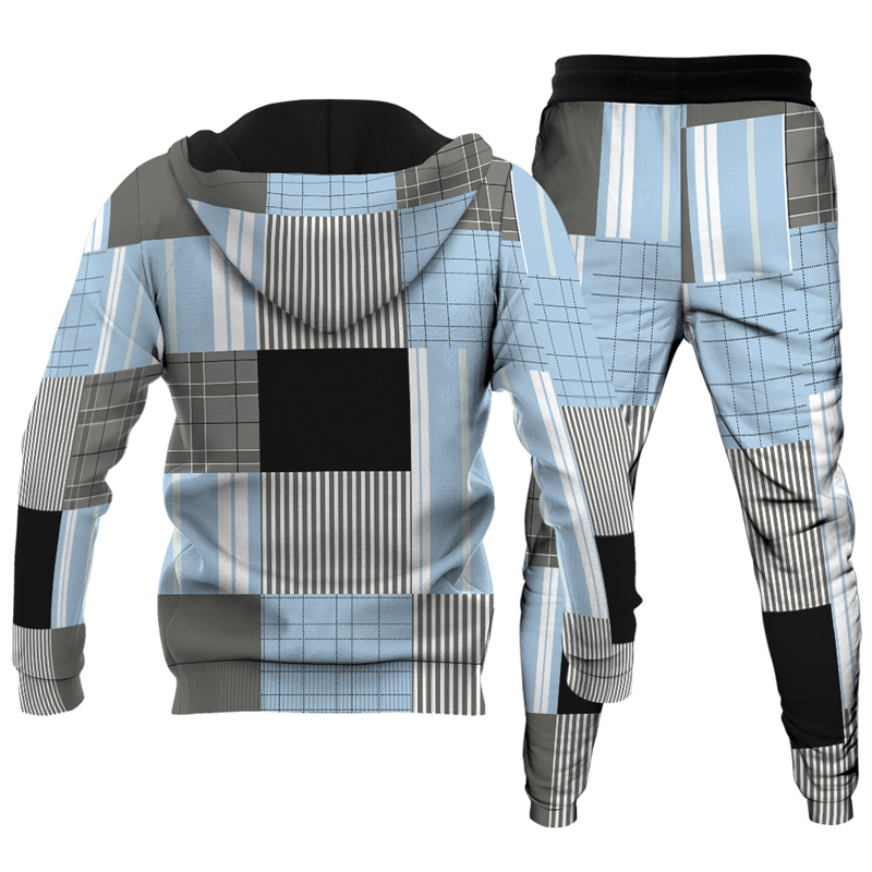 Men's Personalized Printed Hoodie Set 002