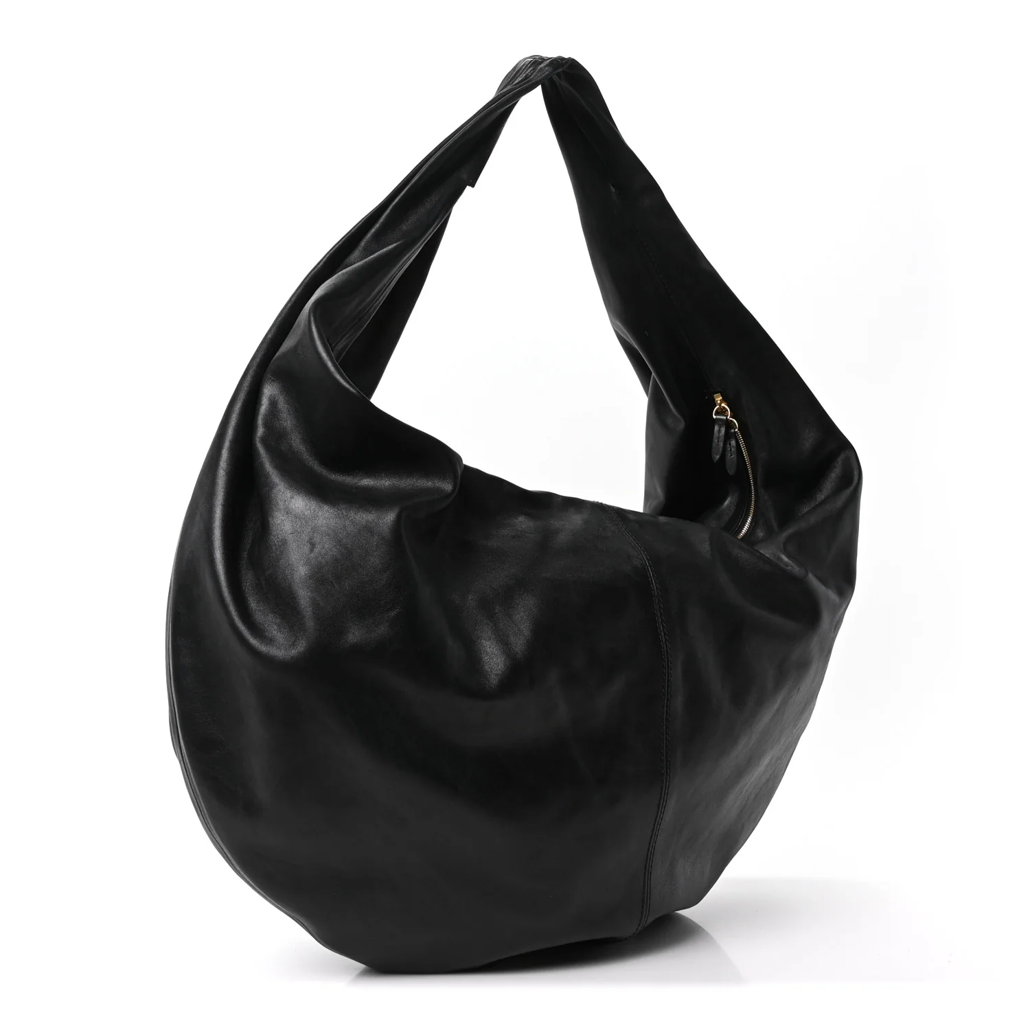Vintage Calfskin Extra Large Olivia Hobo Black - Top Club