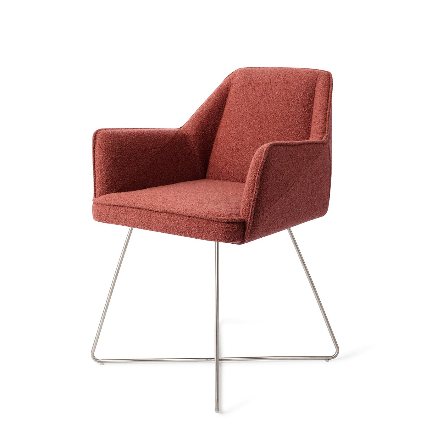Tome Shabby Saffron Eetkamerstoel - Cross Steel