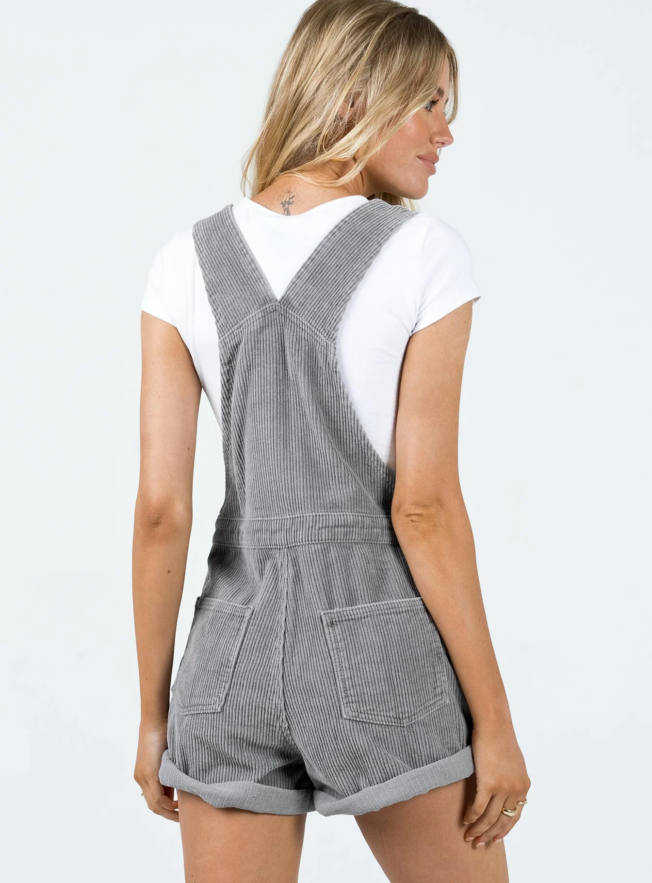 Kacey Short Overalls Grey