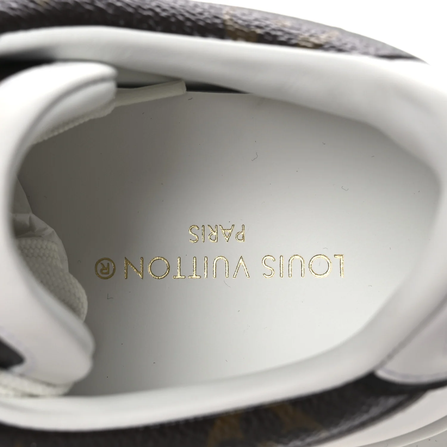 Lambskin Embossed Monogram Time Out Sneakers 39 White Brown - Top Club