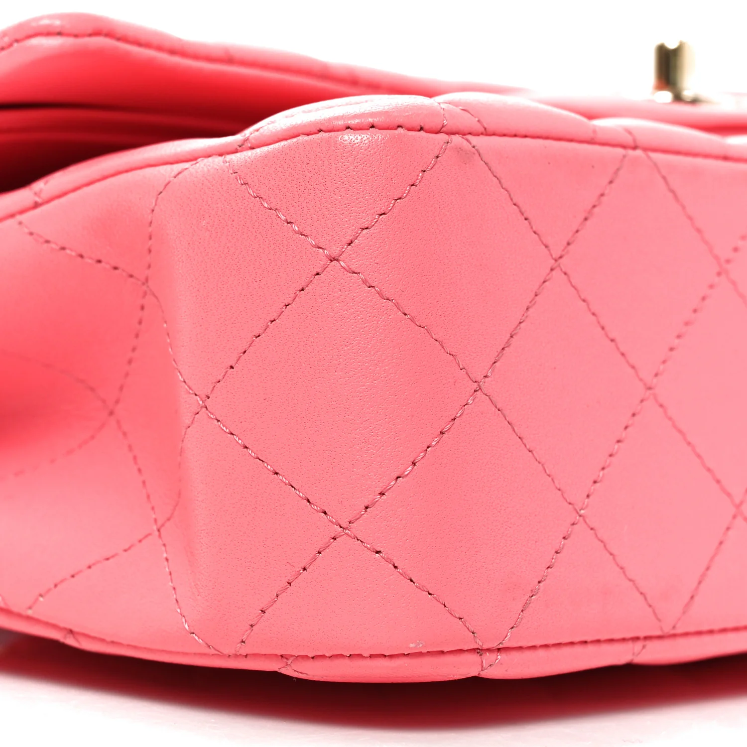 Lambskin Quilted Medium Double Flap Pink - Top Club