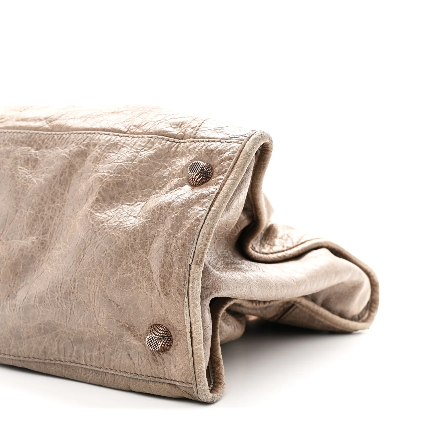 Agneau Giant 12 Rose Gold Hardware Work Gris Poivre - Top Club