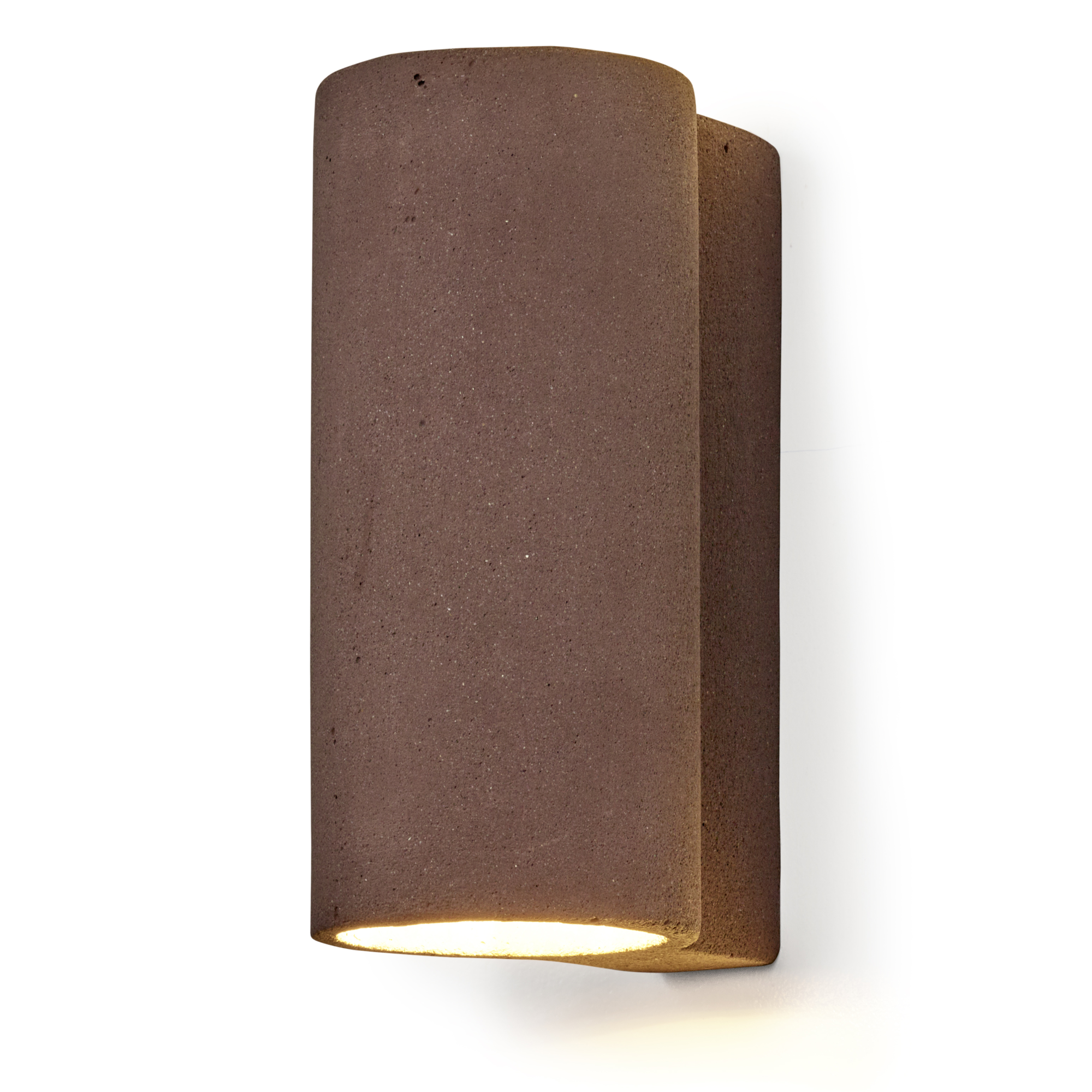 Wandlamp Tube dark red