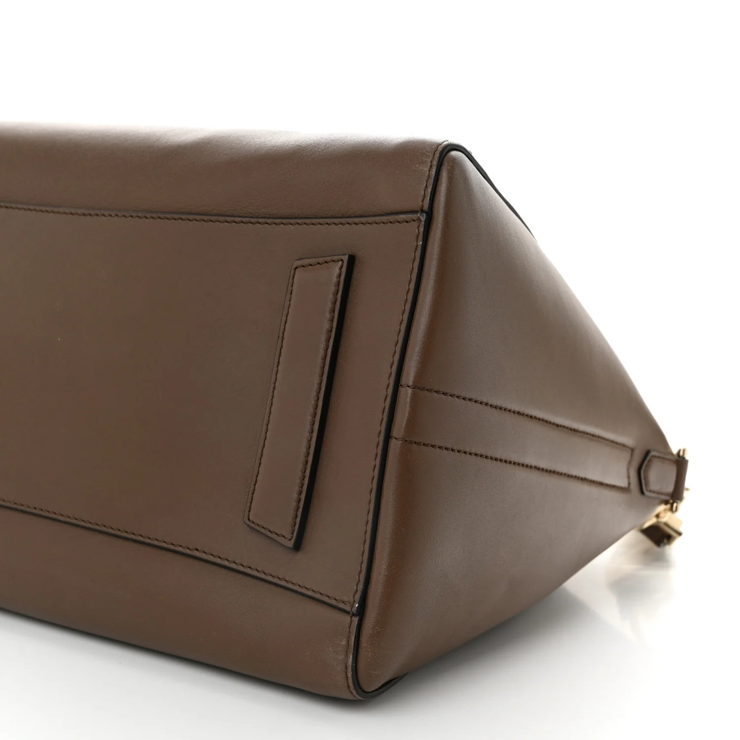 Shiny Lord Calfskin Medium Antigona Brown - Top Club