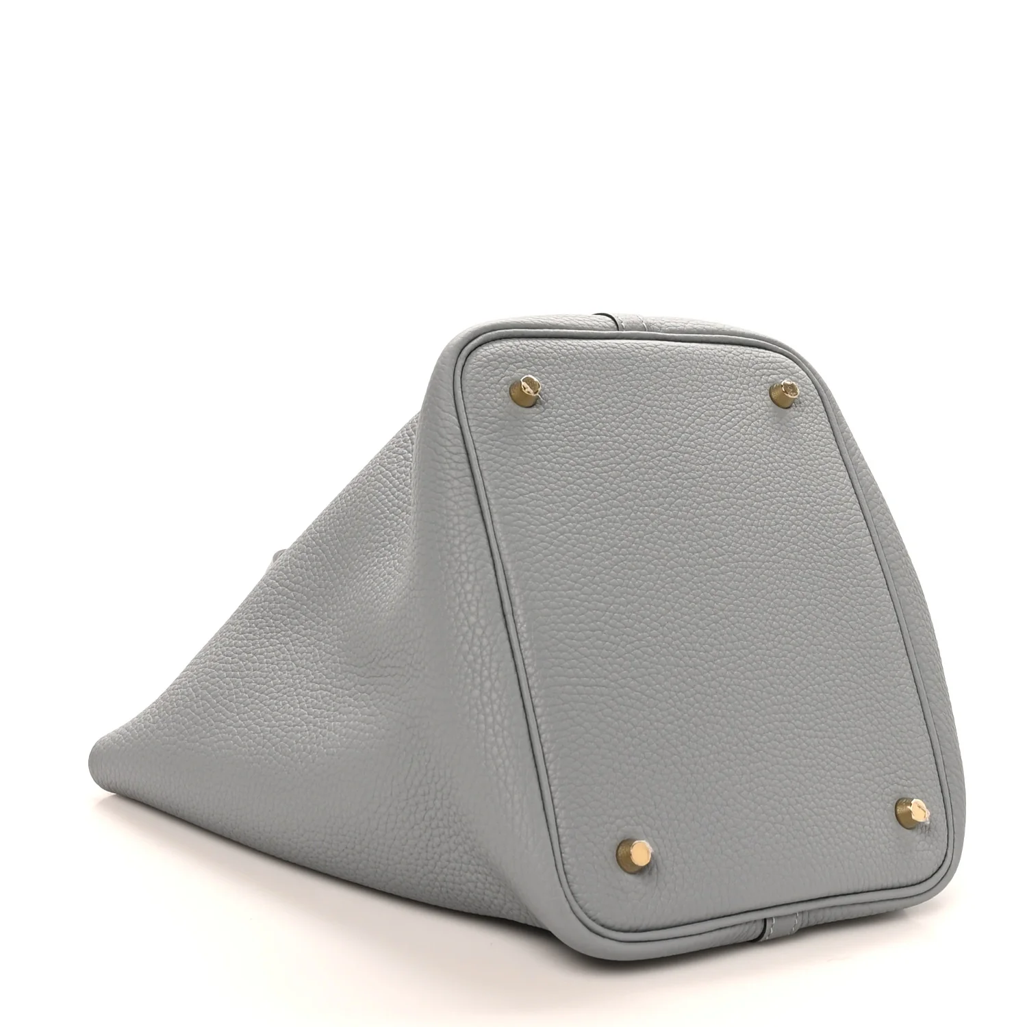 Taurillon Clemence Picotin Lock 22 MM Gris Pantin - Top Club