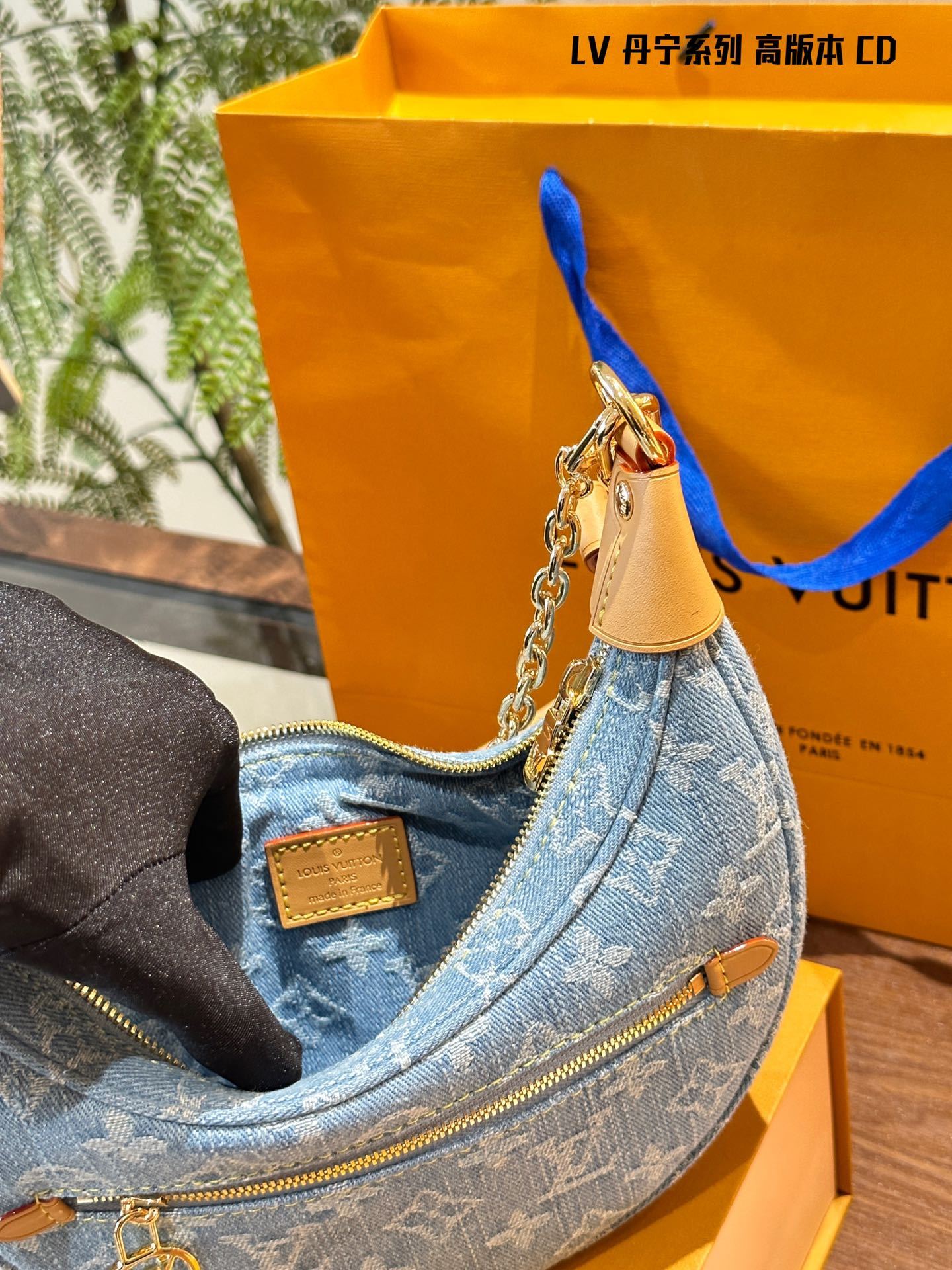 louis new arrival denim nano loop bag small size - Top Club