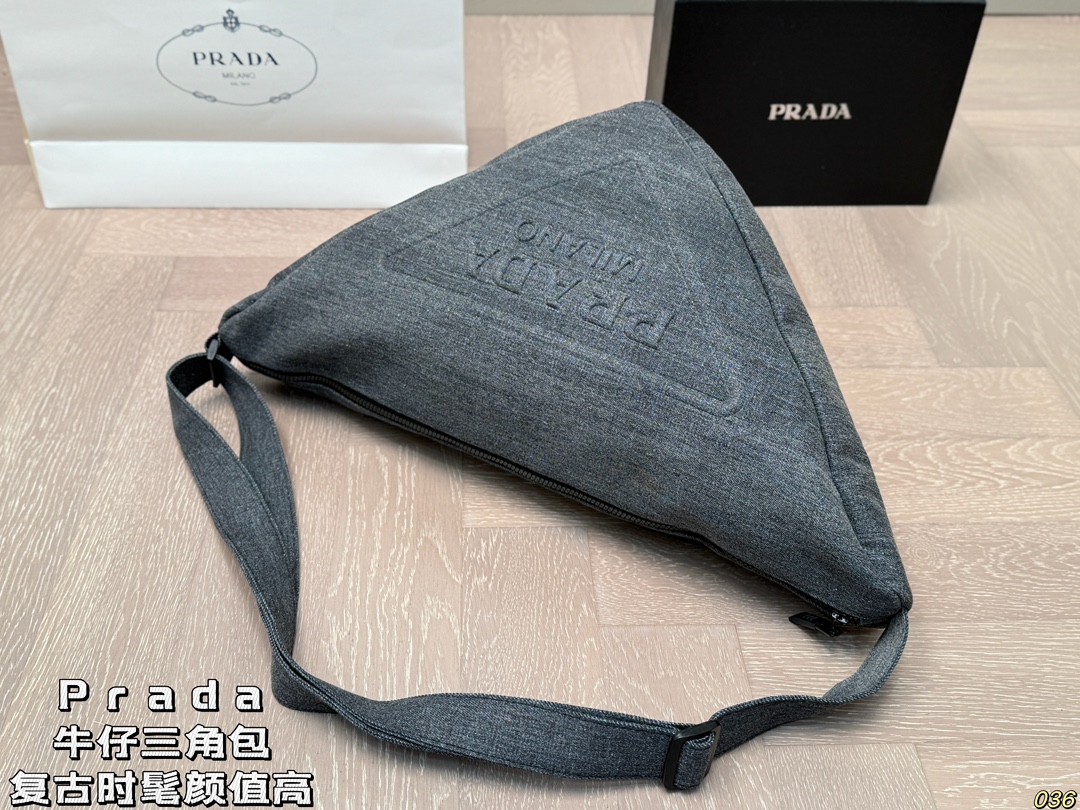 Pra new arrival denim crossbody bag size:50 * 29 cm - Top Club