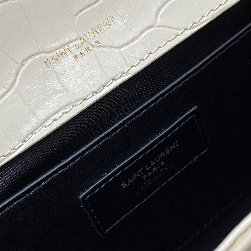 YSL kate medium tassel in crocodile-embossed leather - Top Club