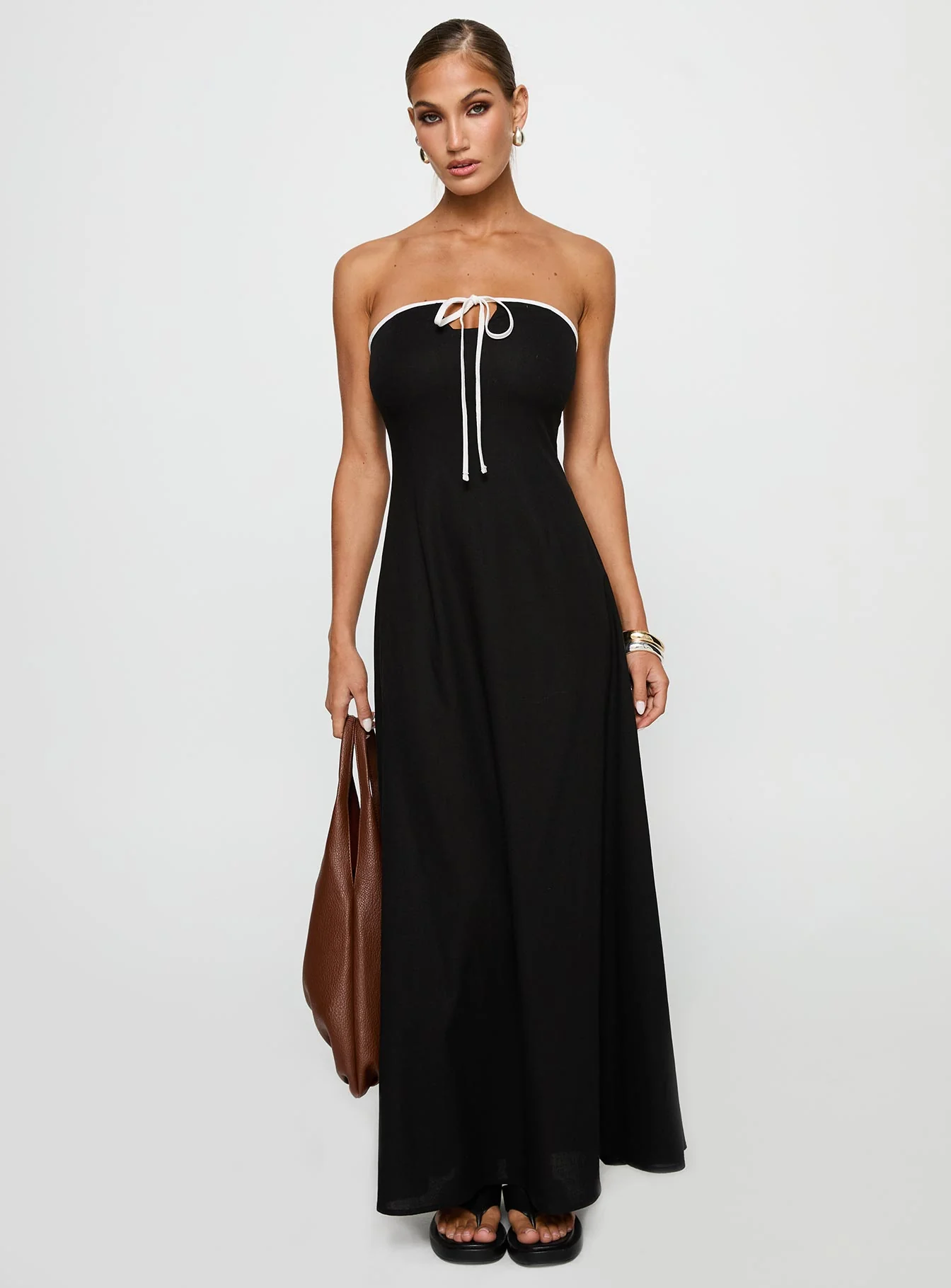 Bijou Strapless Maxi Dress Black