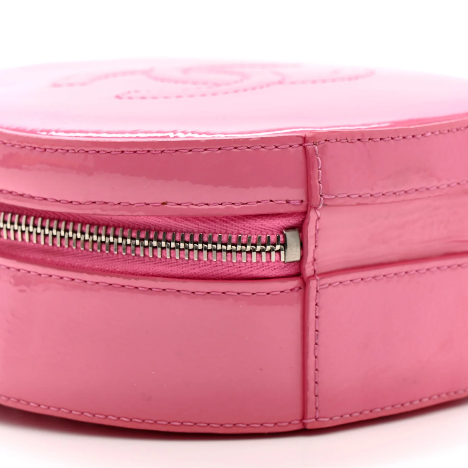 Patent Round As Earth Evening Bag Pink - Top Club