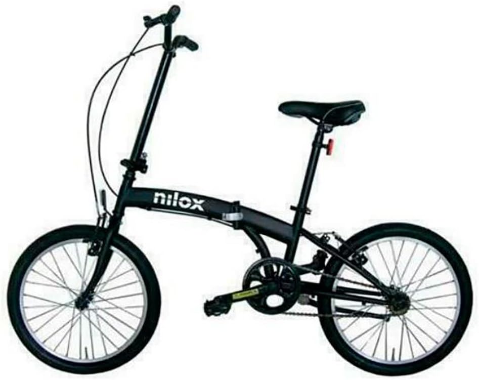 Nilox, Bike X0, Bici Pieghevole, Facile da Trasportare, Design Moderno, con Telaio Opaco in Acciaio, Bicicletta Leggera, 12 kg di Peso, con Cerchi in Alluminio da 20