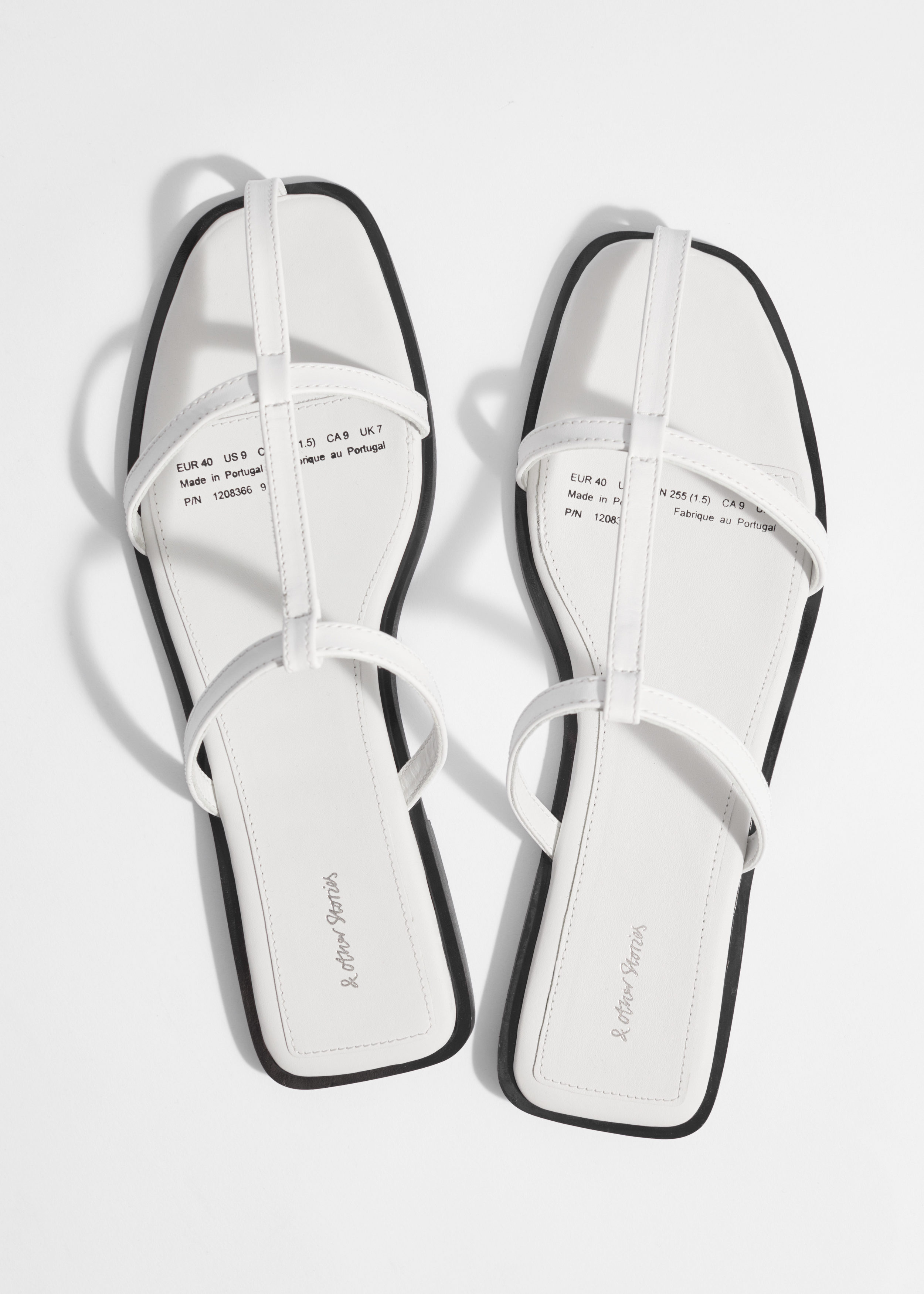 & Other Stories LEATHER STRAP SANDALS