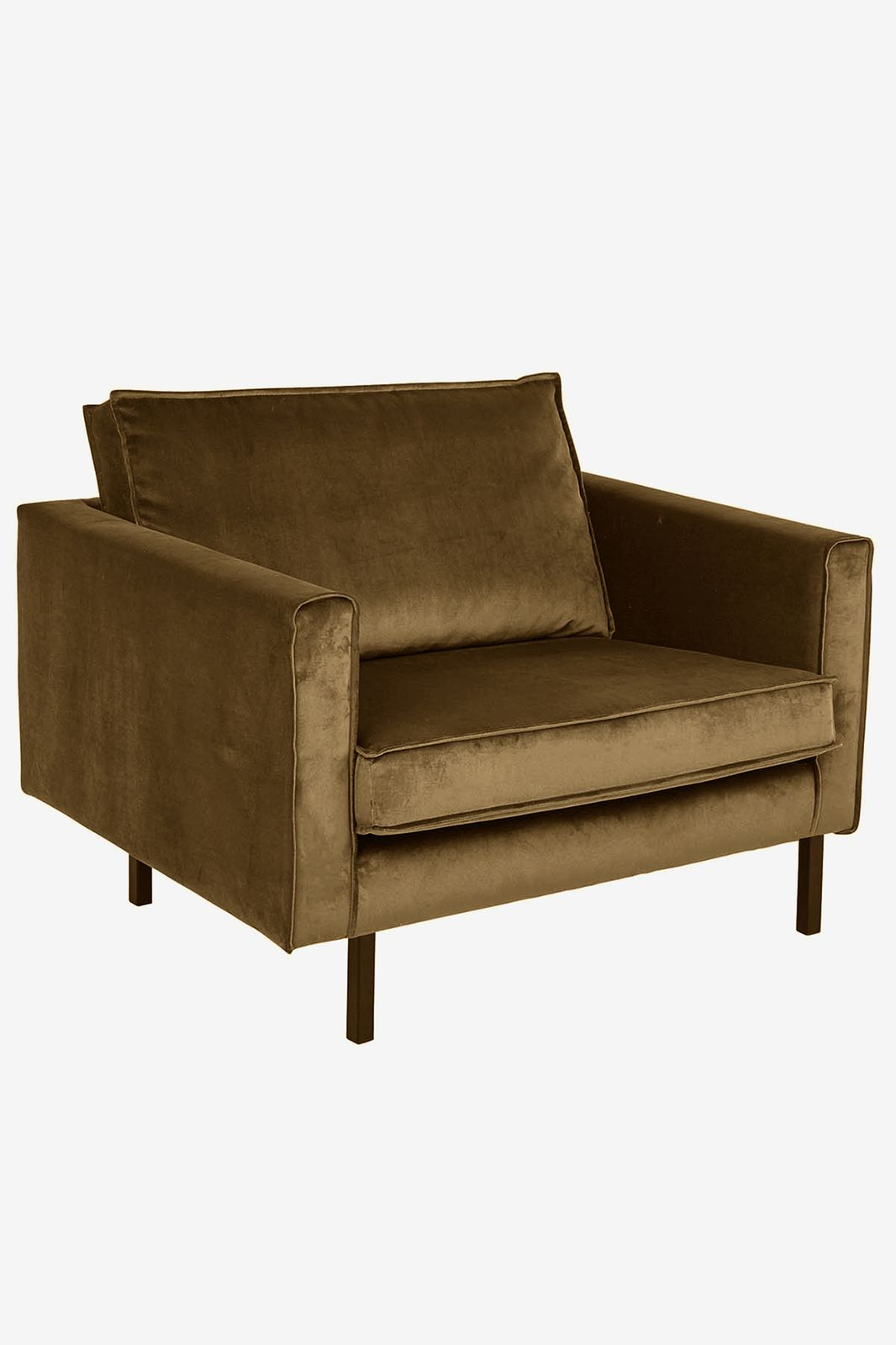 Amsterdam velvet loveseat juke brons
