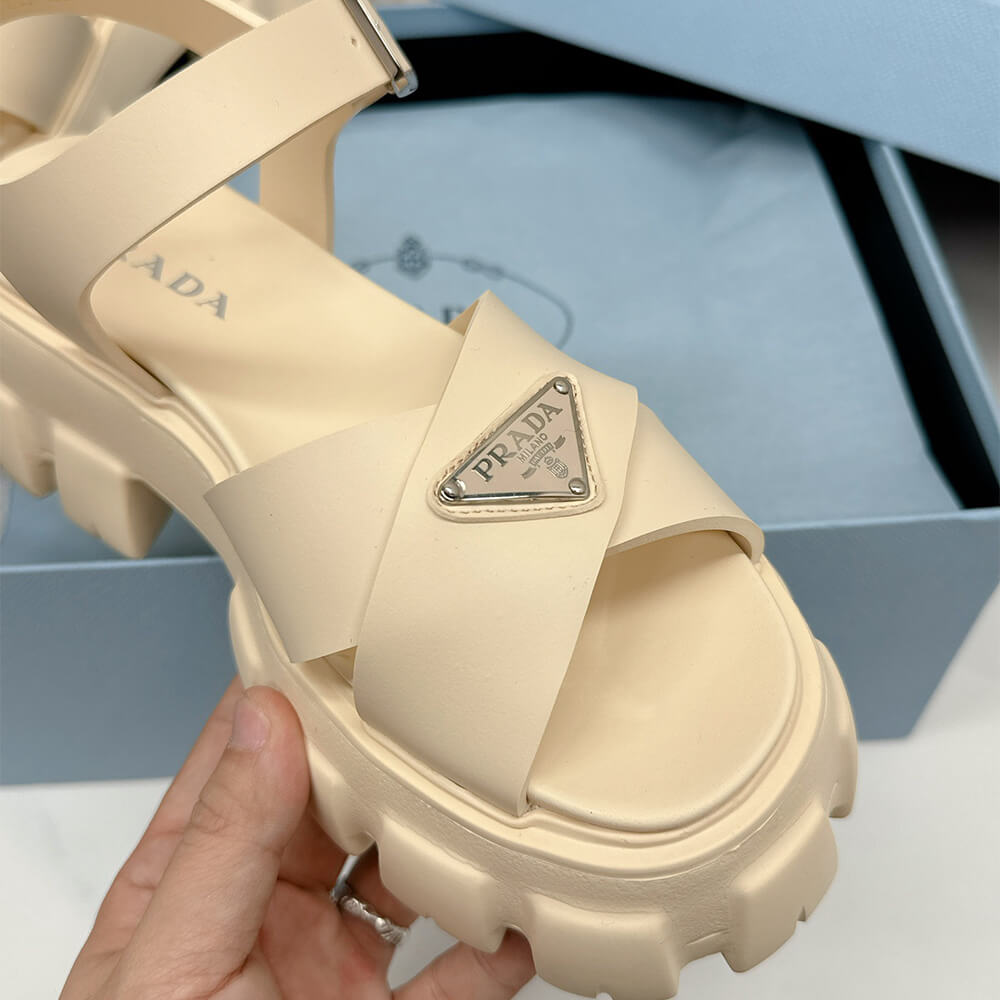 PRADA Monolith rubber sandals - Top Club