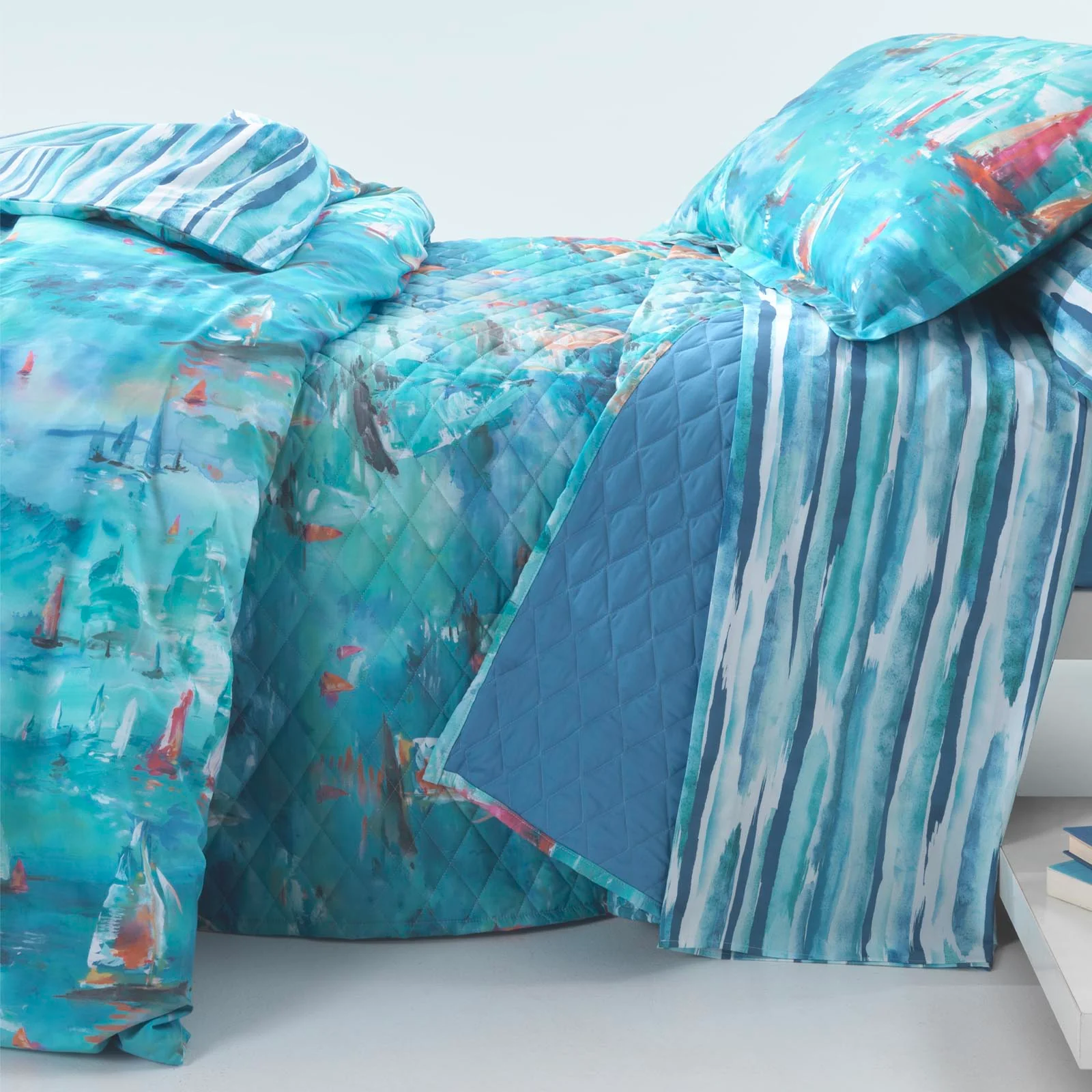 Copriletto Trapuntato In Percalle Barcolana Matrimoniale