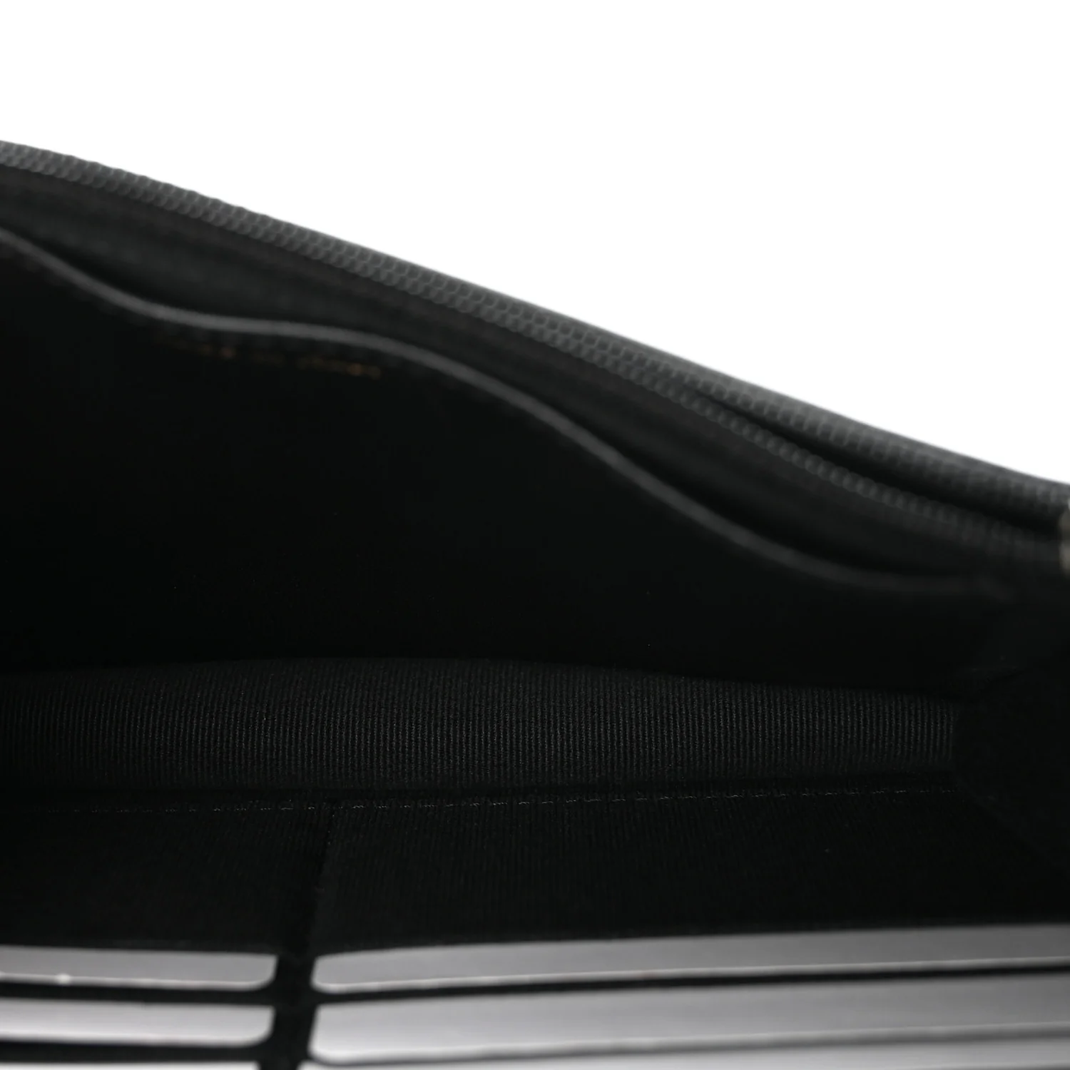Lambskin Quilted Trendy CC Wallet On Chain WOC Black - Top Club