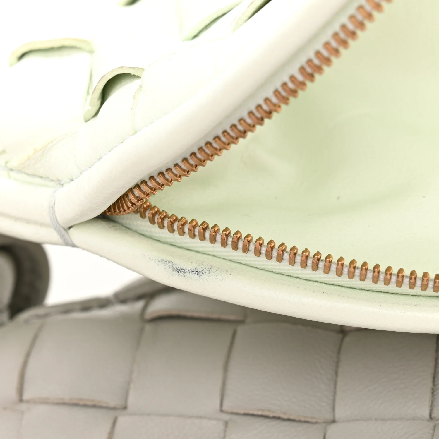 Nappa Intrecciato Small Gemelli Agate Grey Glacier - Top Club