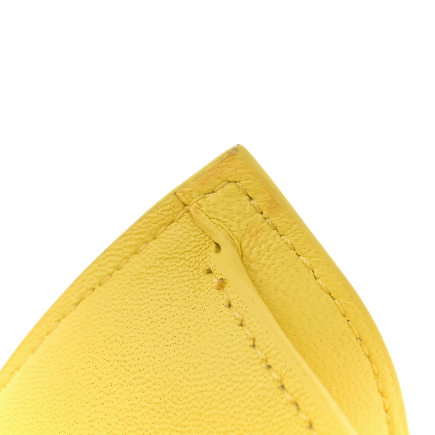 Smooth Calfskin La Petite Pochette Rond Carre Yellow - Top Club
